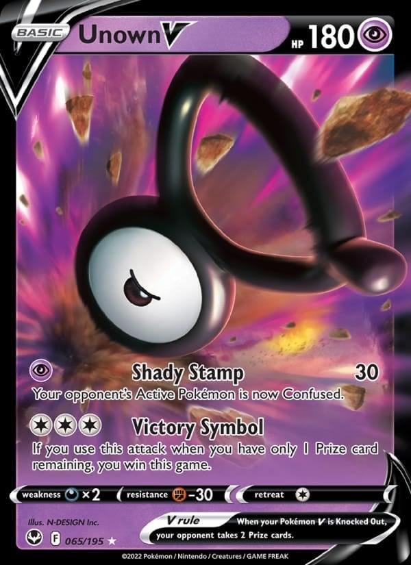 Unown V - Silver Tempest #065
