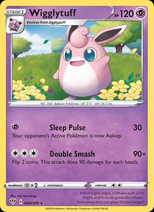 Wigglytuff - Darkness Ablaze #68 #Normal