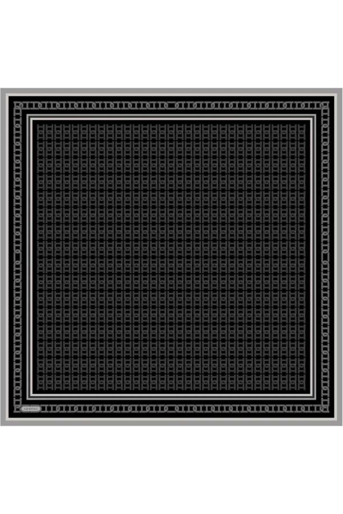 2025 Desenli Saf İpek Twill Eşarp 9301-84