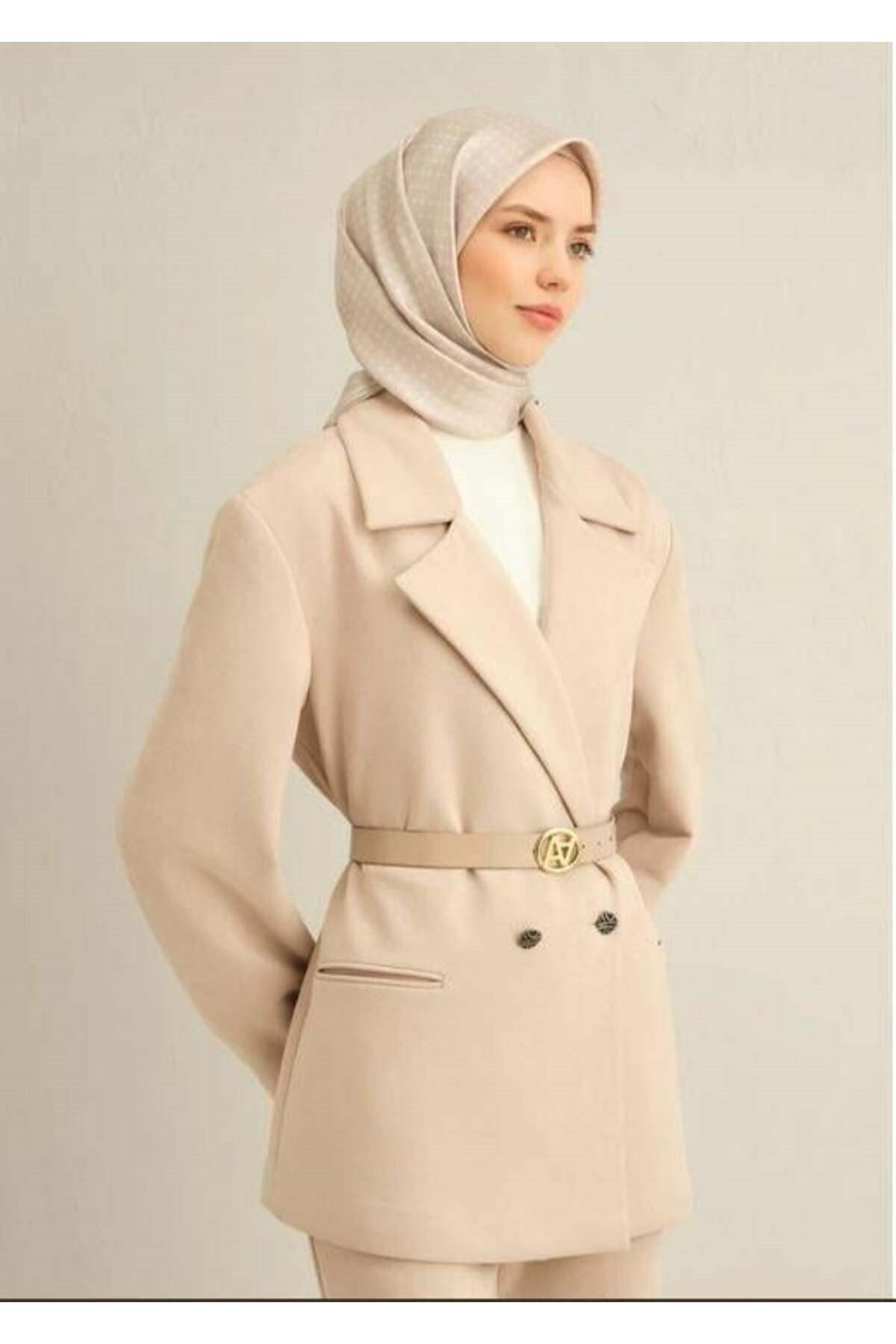 2025 Desenli Saf İpek Twill Eşarp 9345-86