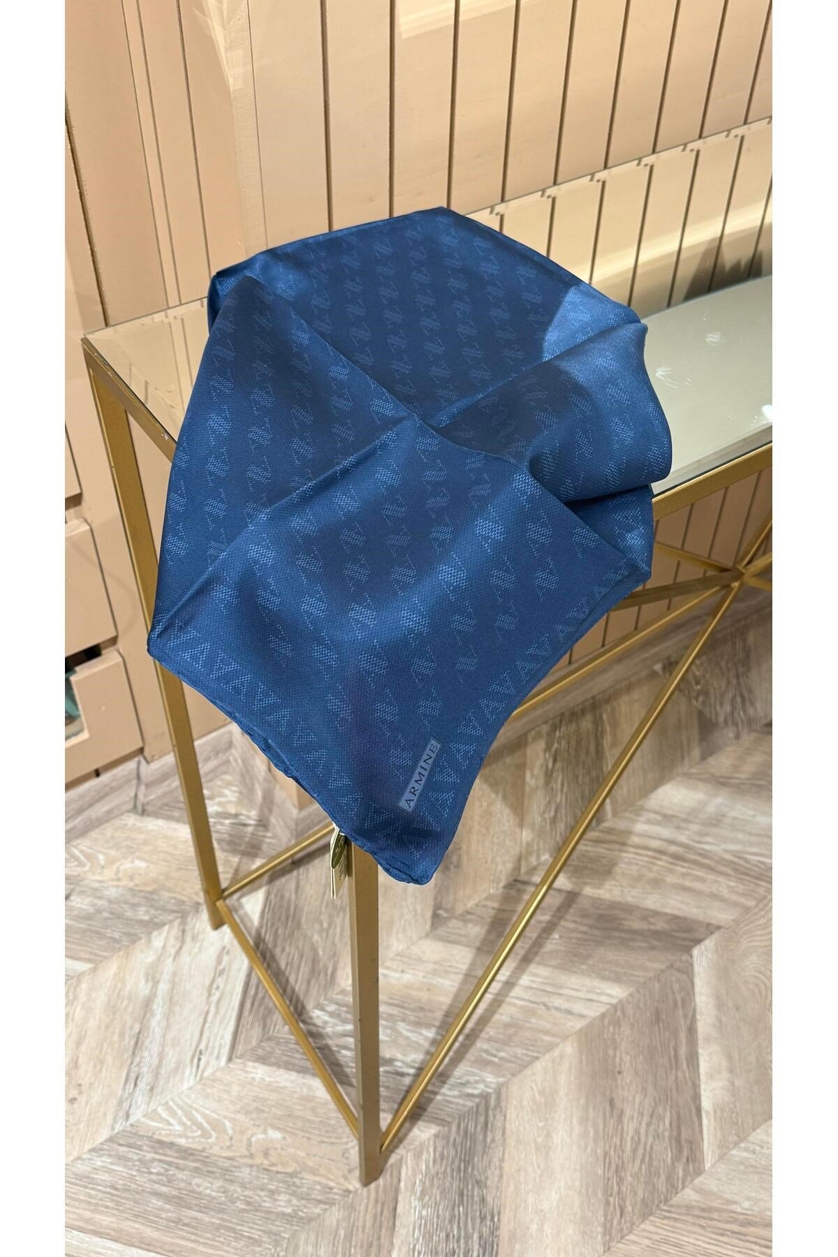 2025 Desenli Saf İpek Twill Eşarp 9412-