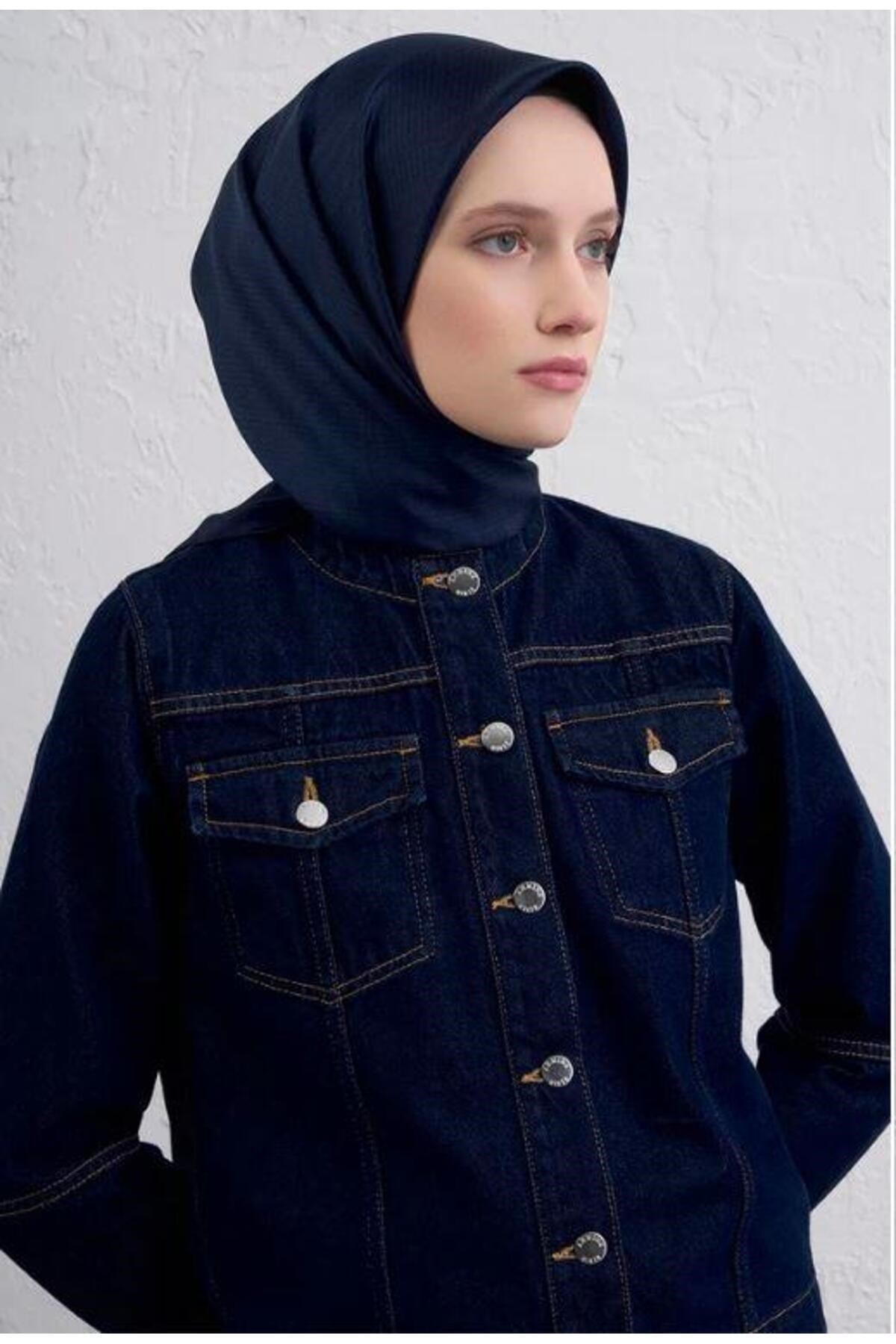 2025 Desenli Saf İpek Twill Eşarp 9415-10