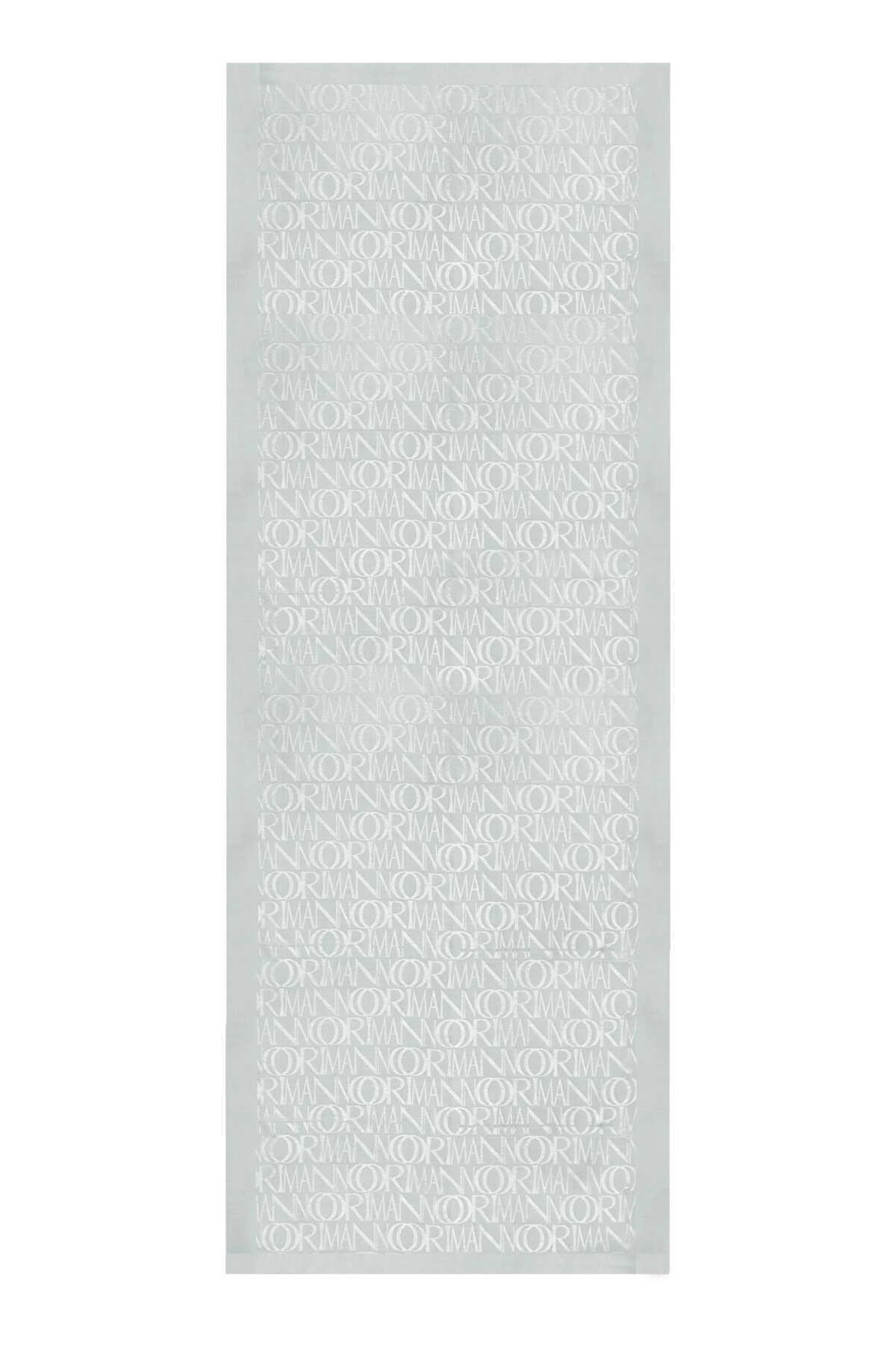 3046 İmza Monogram Shiny Jakar Şal 70x200