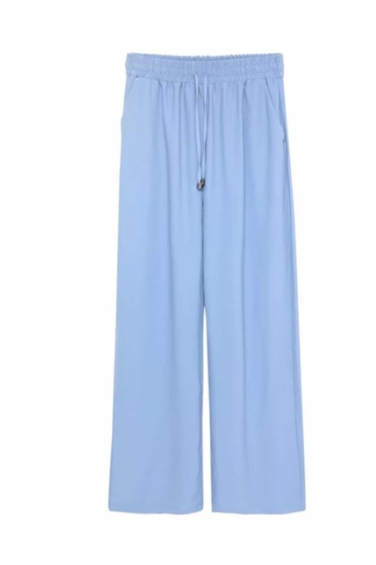 Beli Lastikli Bol Paça Pantolon