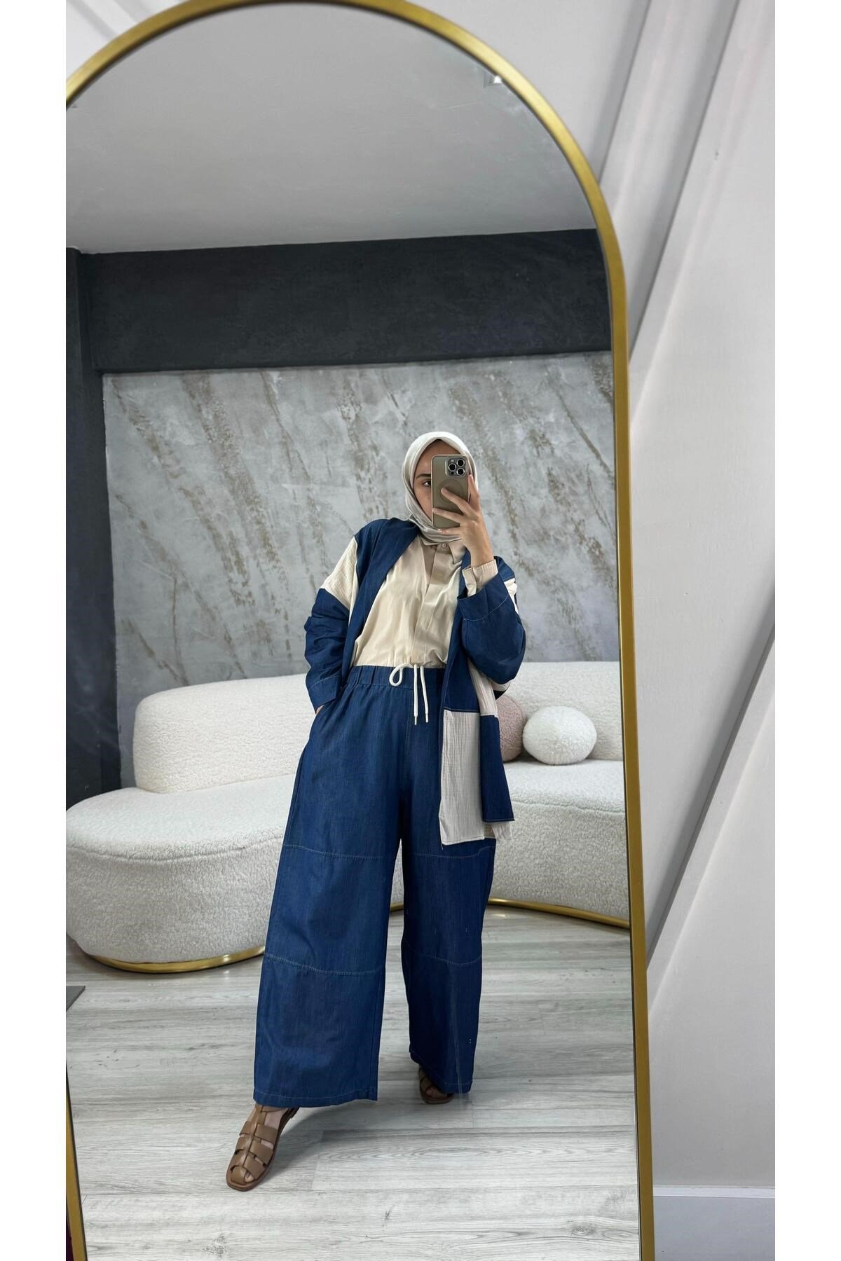 Bol Paça Denim Pantolon