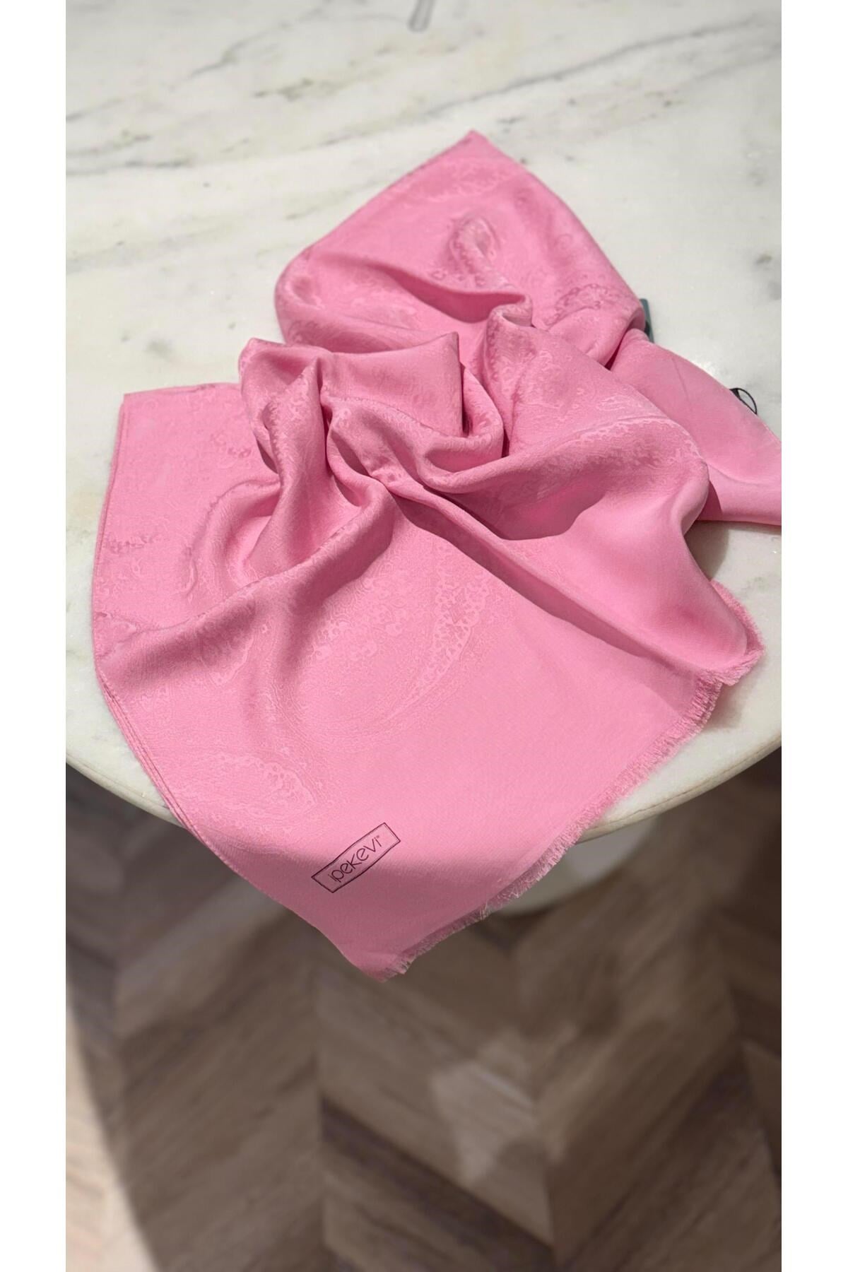 Desen Şal 4372 Şeker Pembe