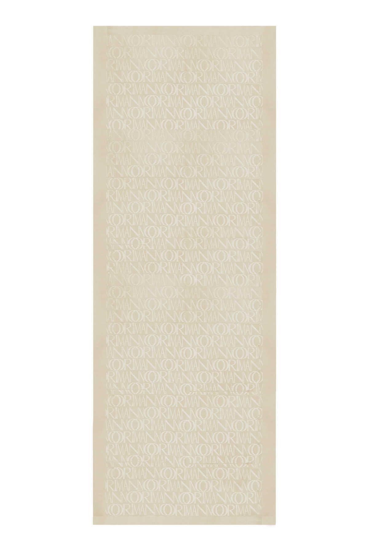 İmannoor 3046 İmza Monogram Shiny Jakar Şal 70x200