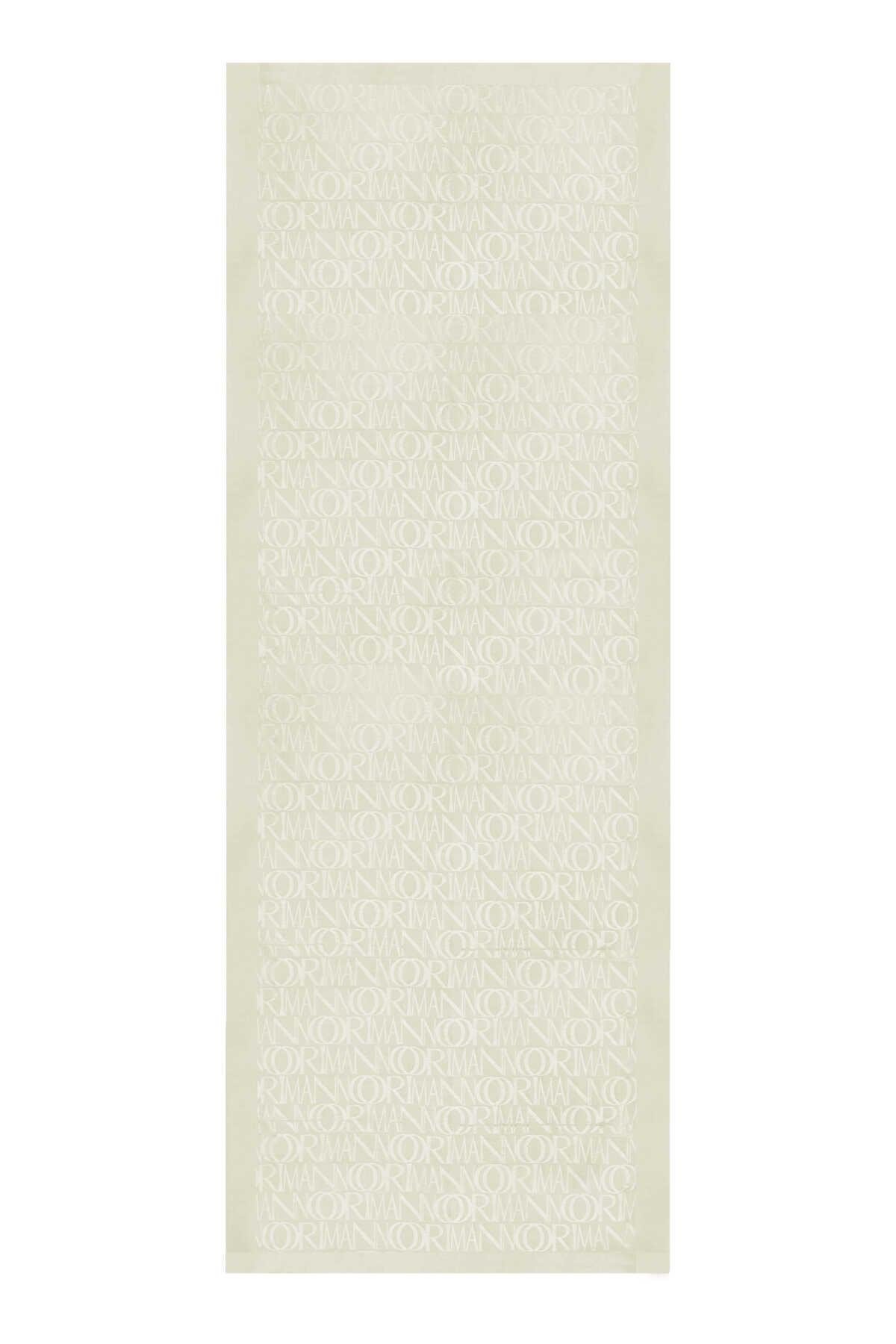 İmannoor 3046 İmza Monogram Shiny Jakar Şal 70x200