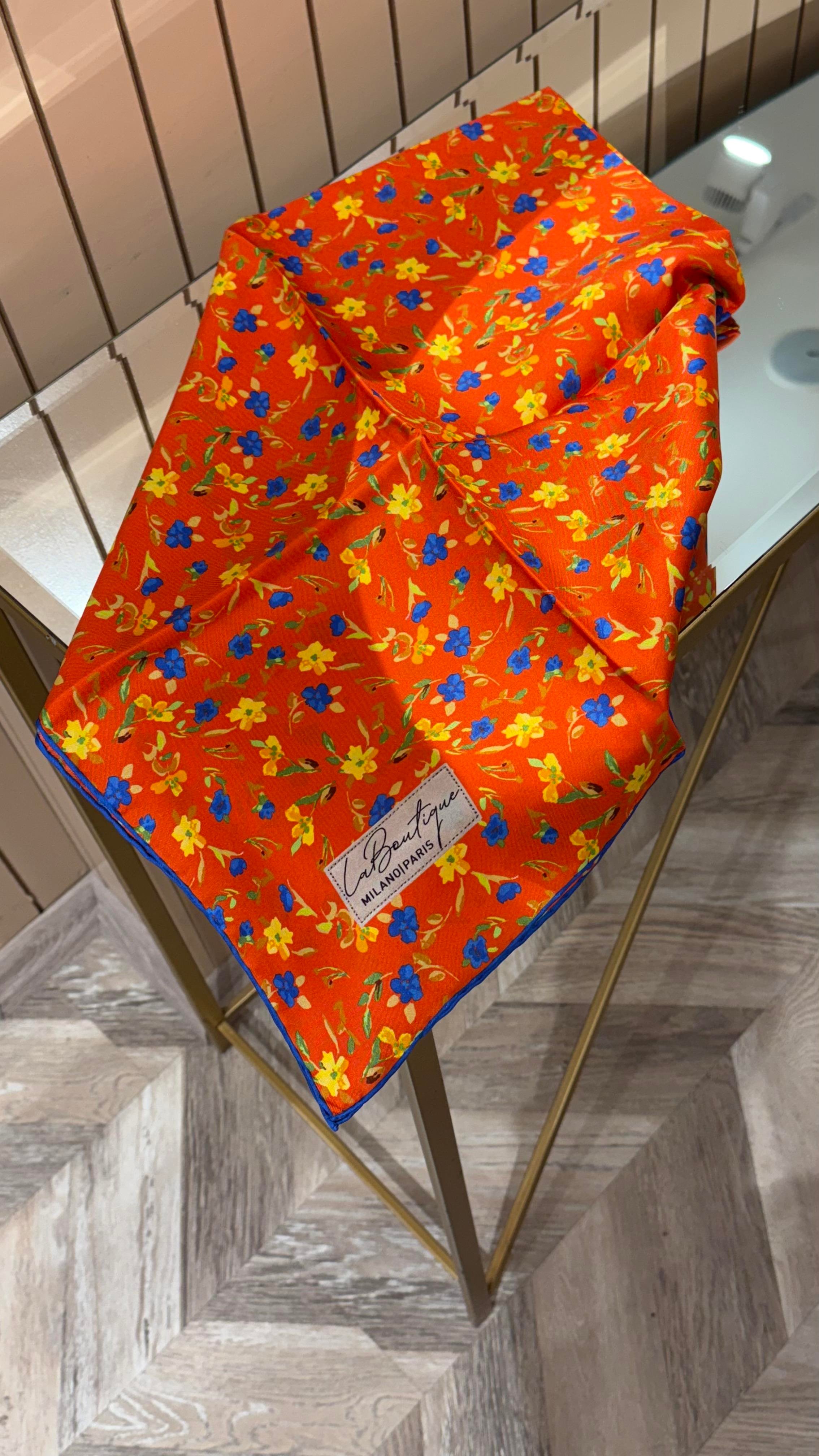 La Boutique Yeni Sezon Twill İpek Eşarp 2529-10
