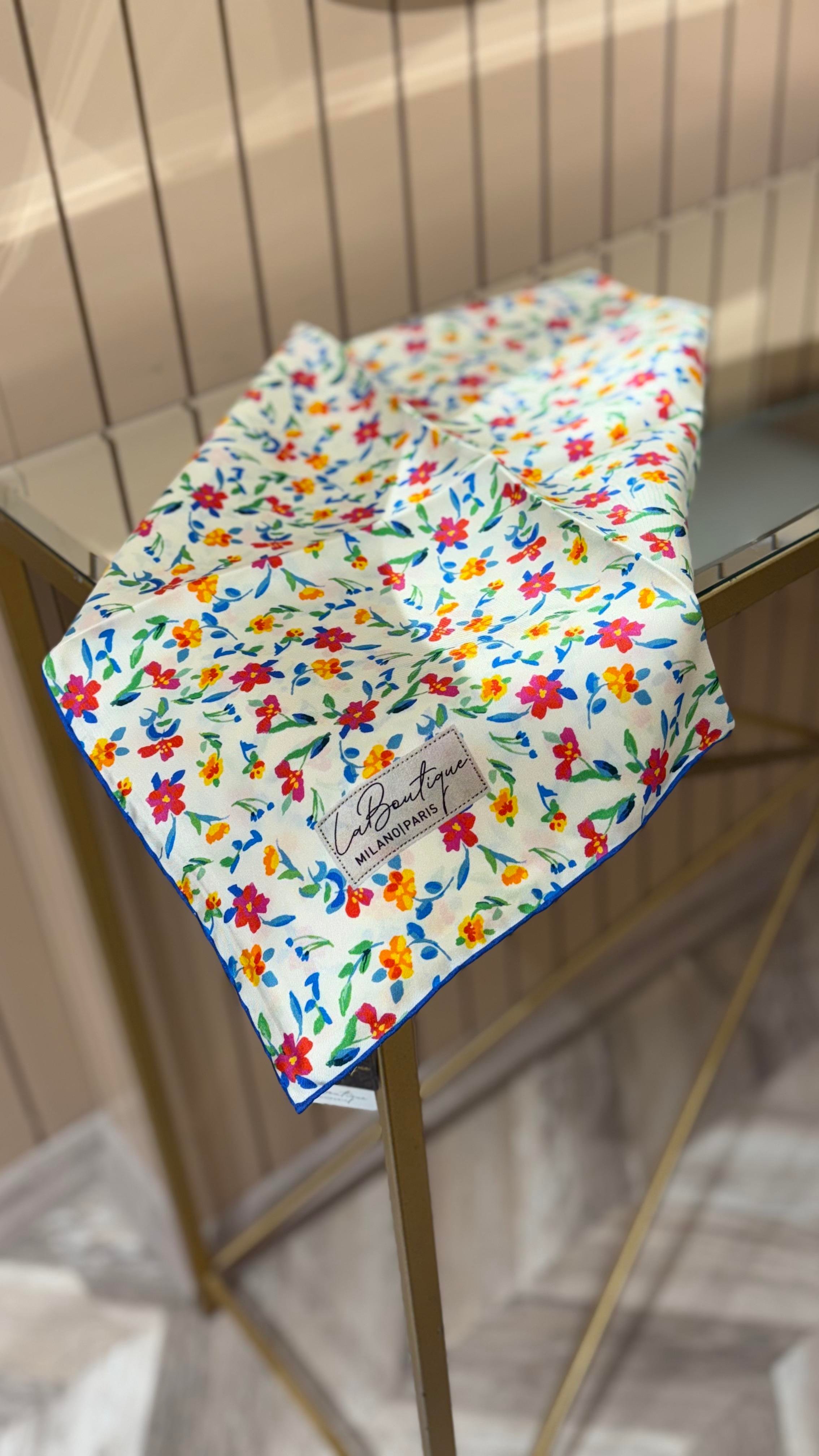 La Boutique Yeni Sezon Twill İpek Eşarp 2529-02
