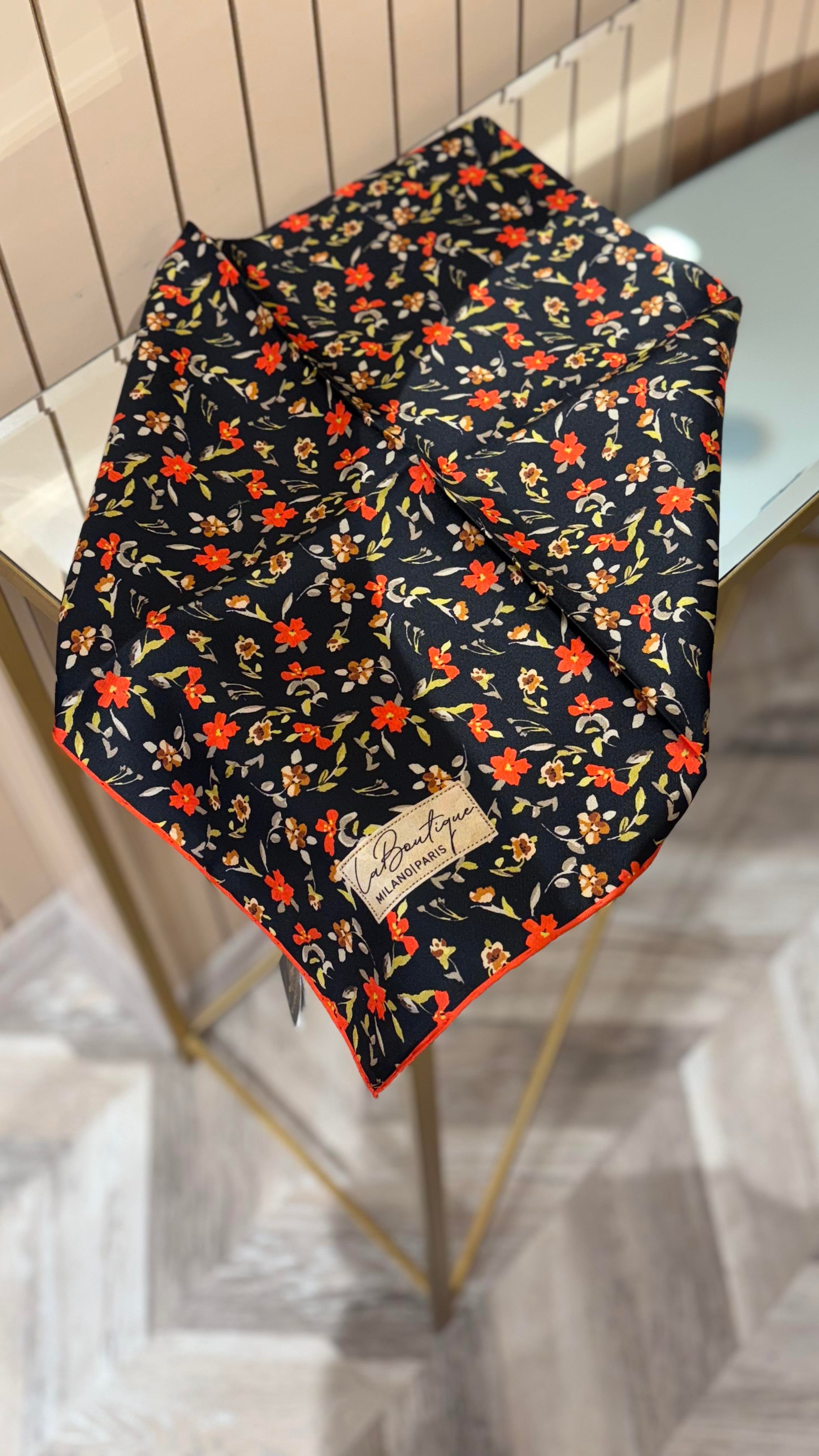 La Boutique Yeni Sezon Twill İpek Eşarp 2529-08