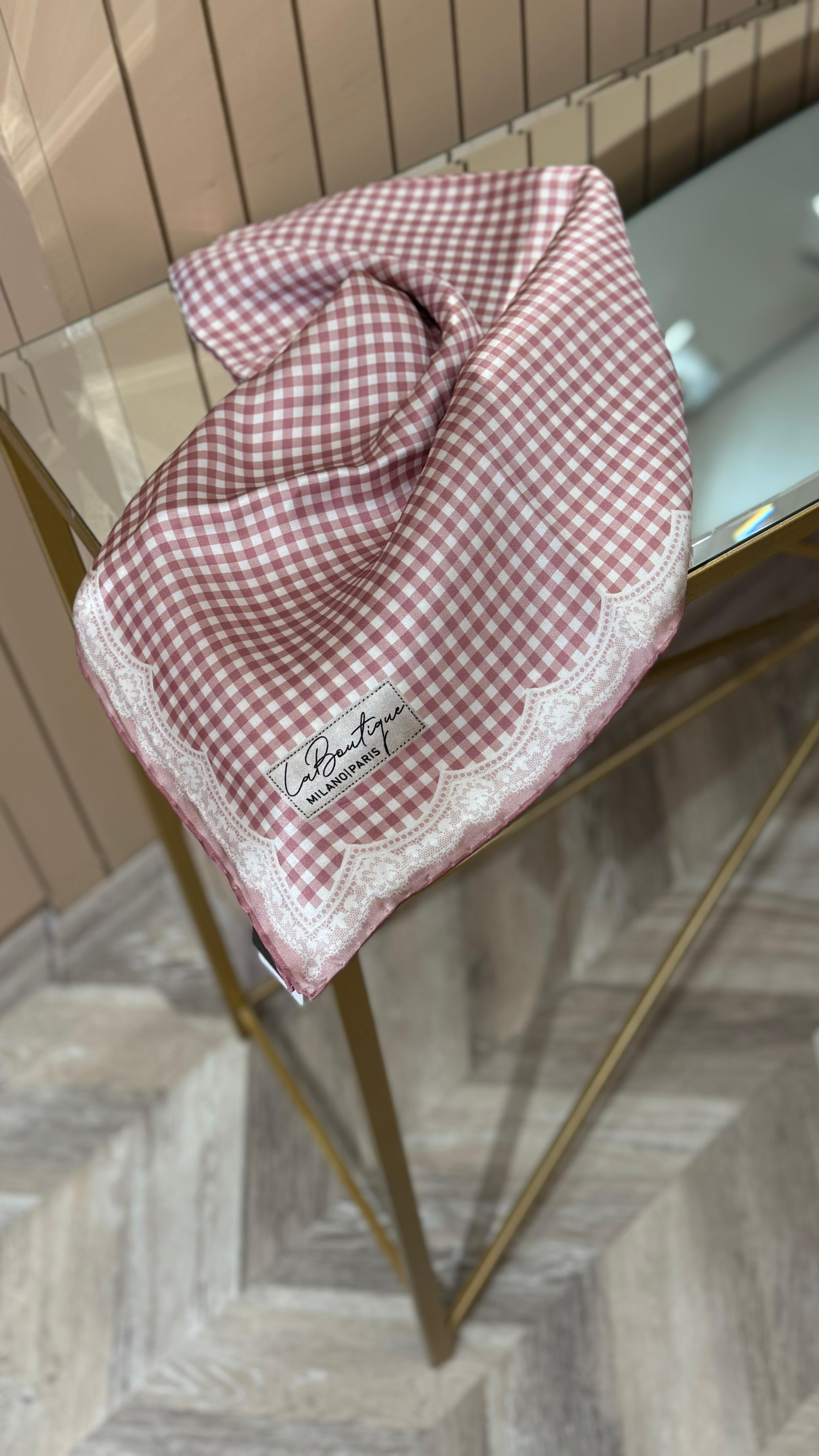 La Boutique Yeni Sezon Twill İpek Eşarp 