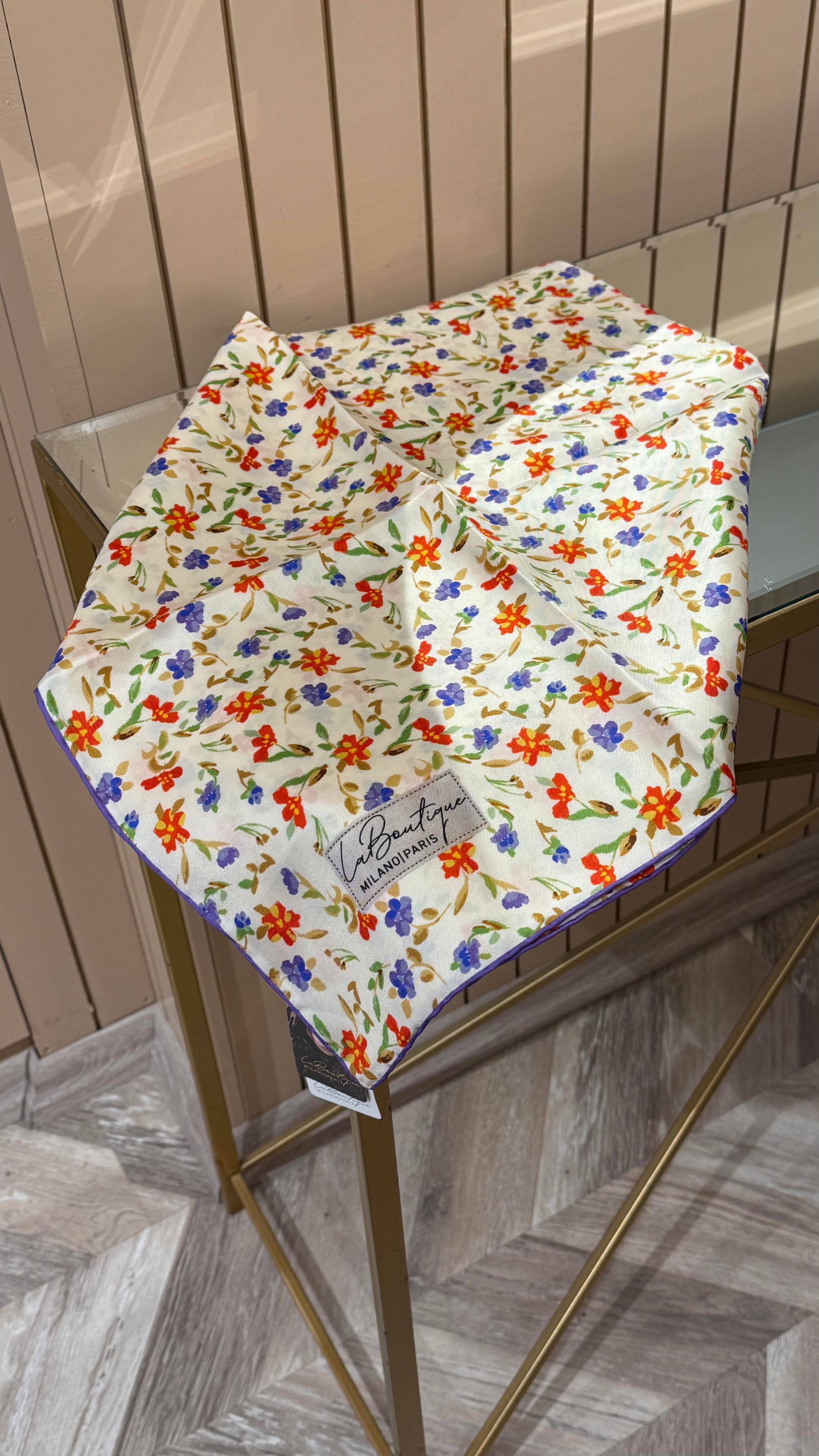 La Boutique Yeni Sezon Twill İpek Eşarp 2529-03