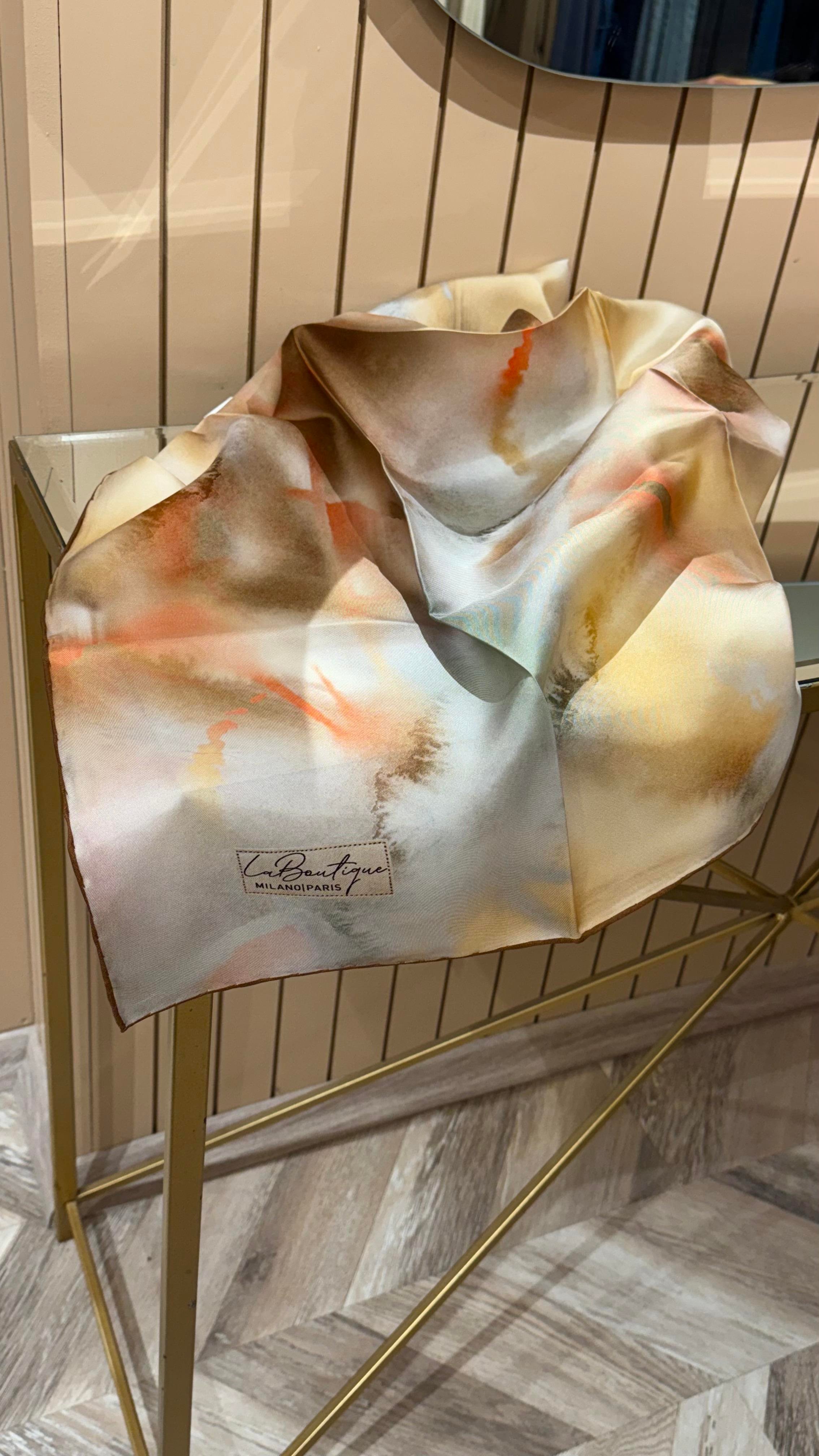 La Boutique Yeni Sezon Twill İpek Eşarp 2547-05