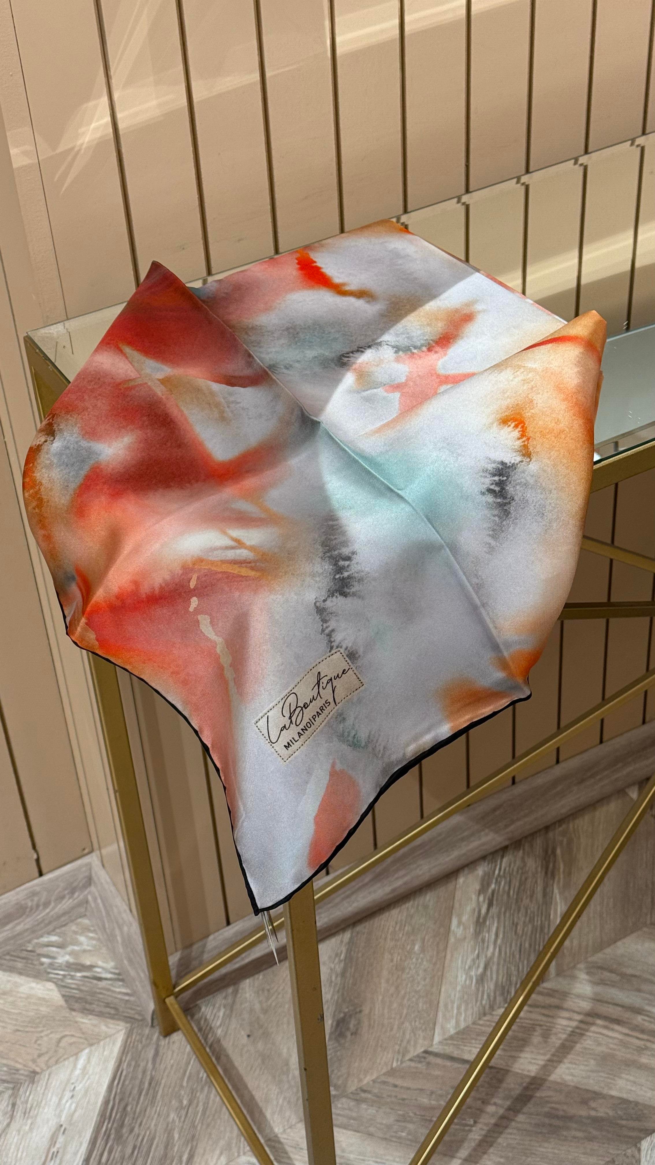 La Boutique Yeni Sezon Twill İpek Eşarp 2547-04