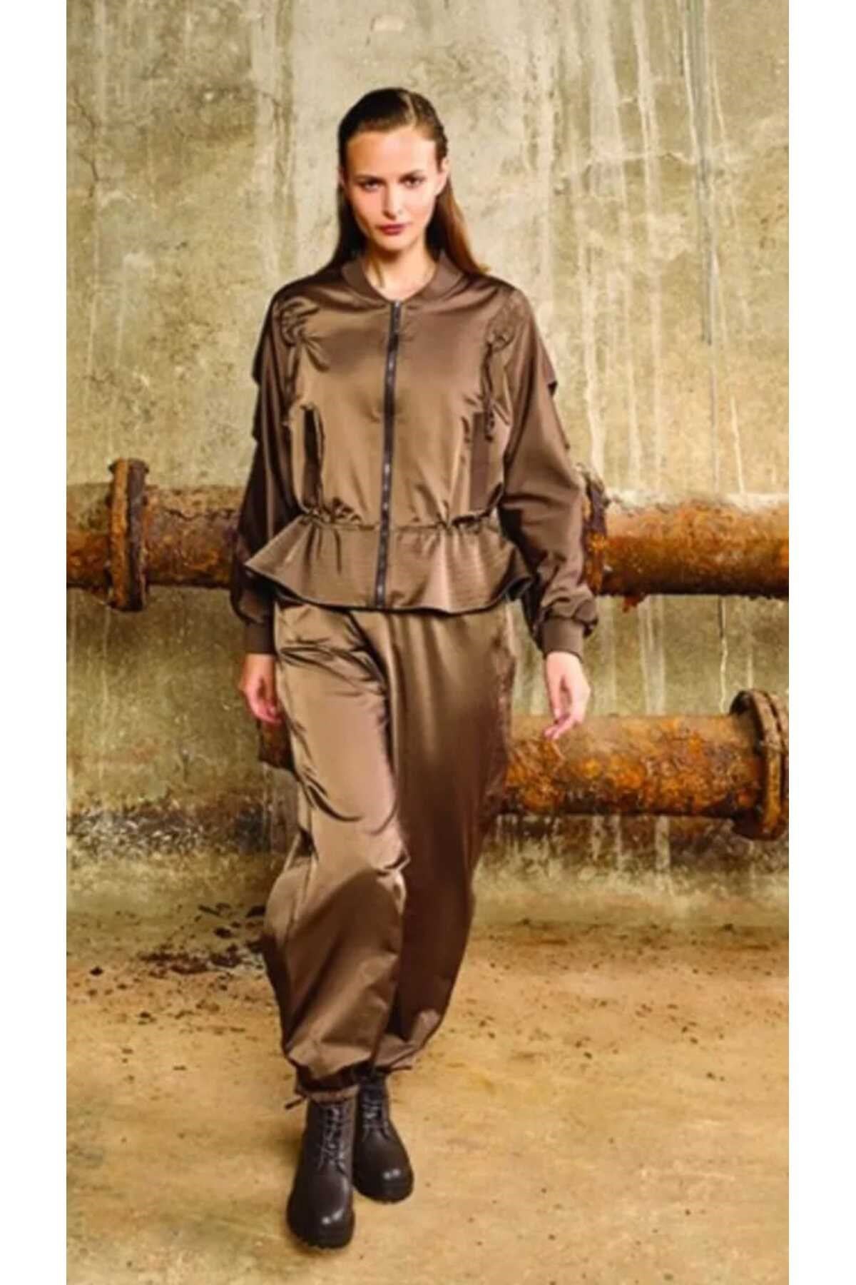 Paraşüt Kumaş Kısa Ceket