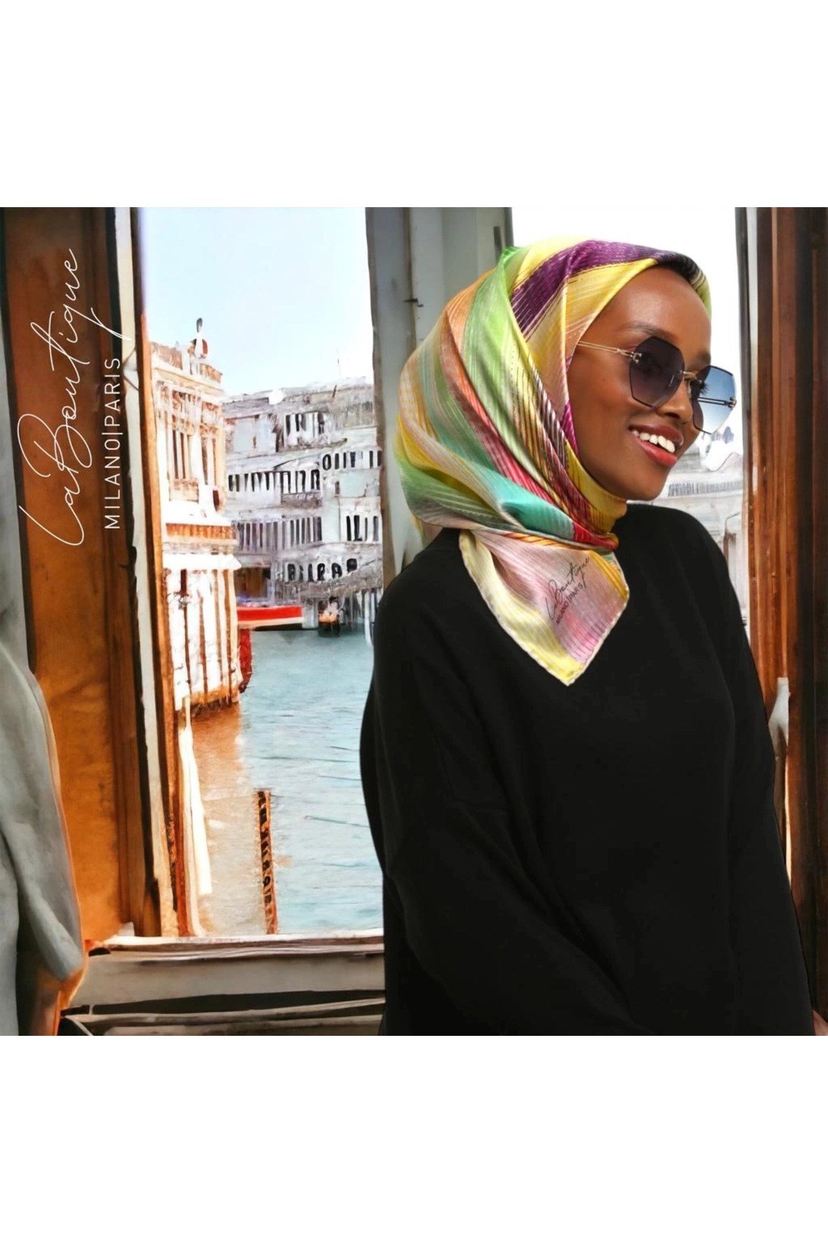 Semra İlhan - La Boutique Yeni Sezon Twill İpek Eşarp