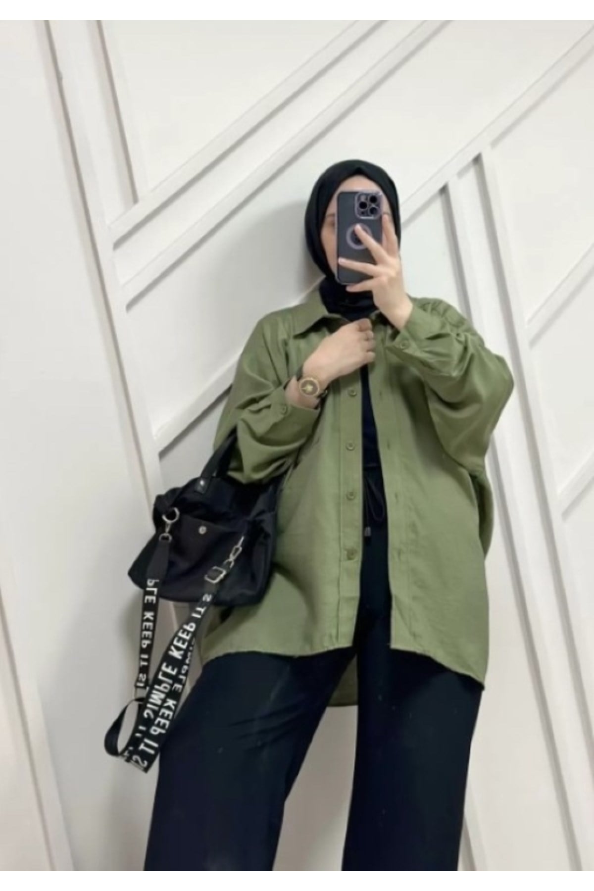 Semra İlhan - Oversize Düğmeli Gömlek