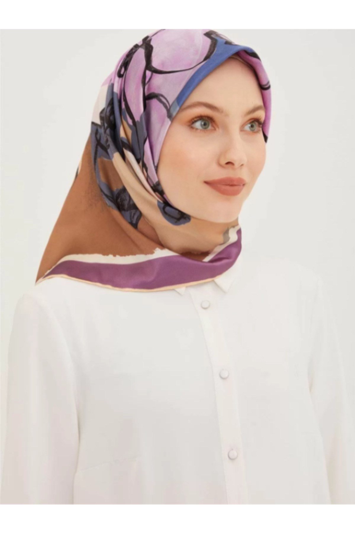 Sura İpek Menekşe Eşarp Mor-Lila