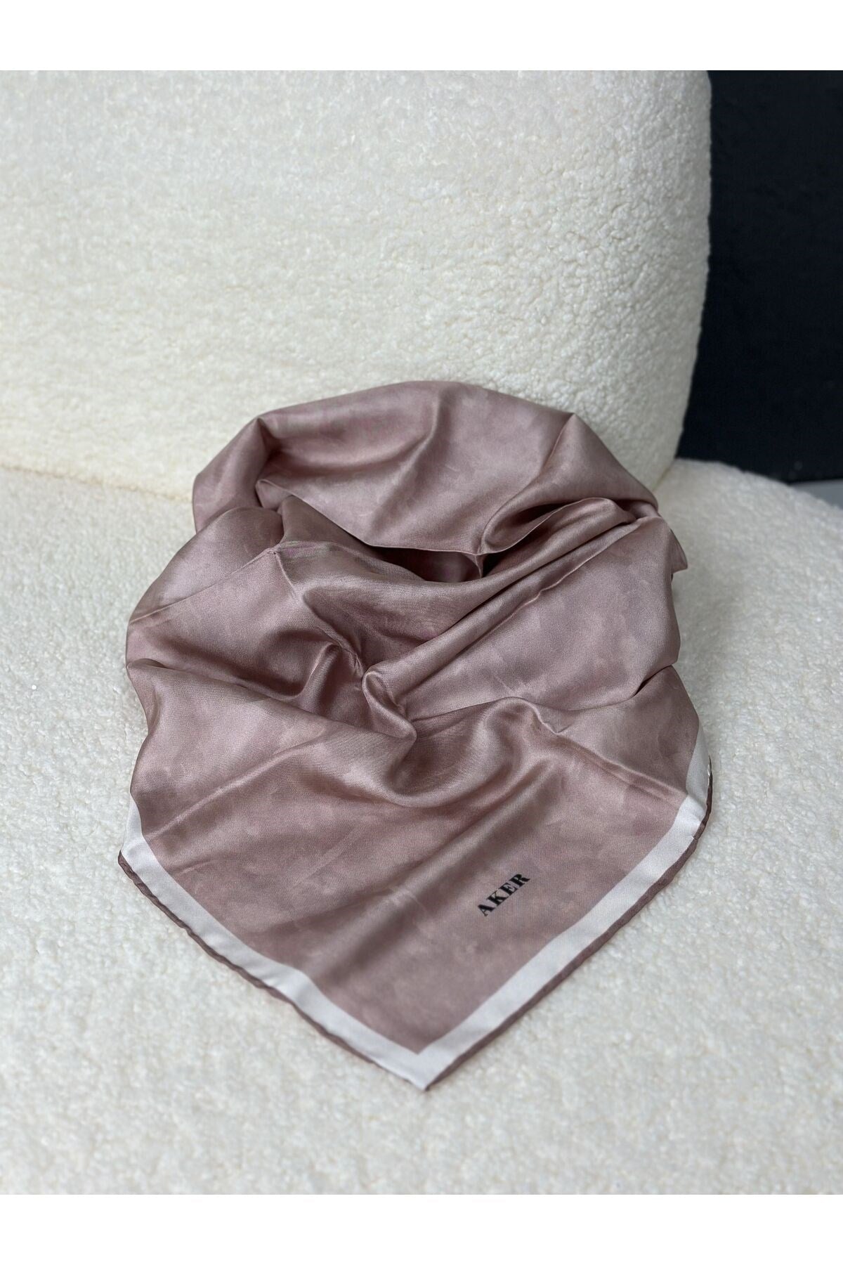Twill İpek Eşarp Pudra