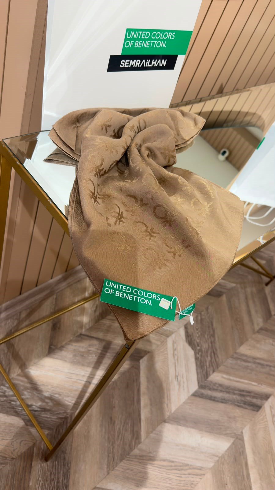 UNITED COLORS OF BENETTON Naia Şal Camel 14