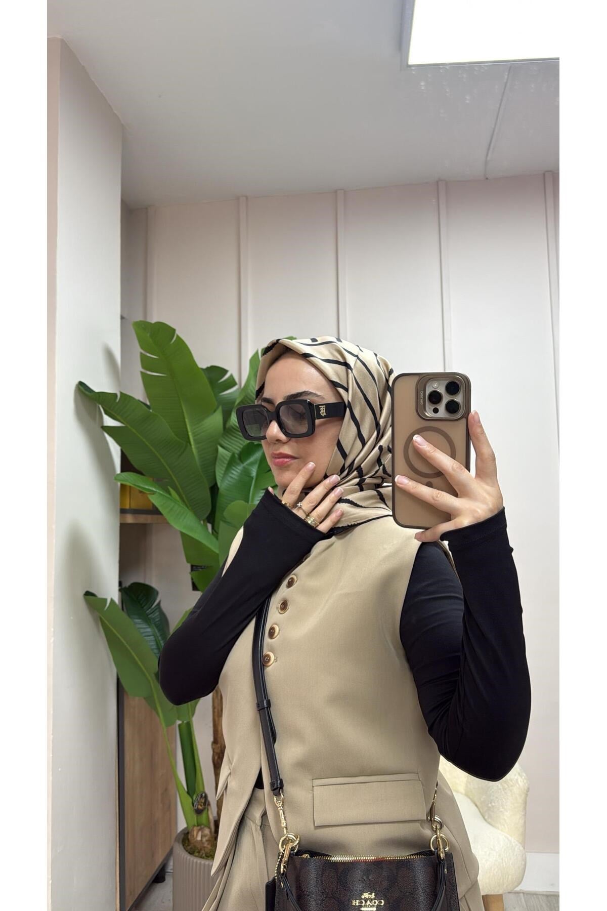 Yeni Sezon Twill İpek Eşarp 2513-10