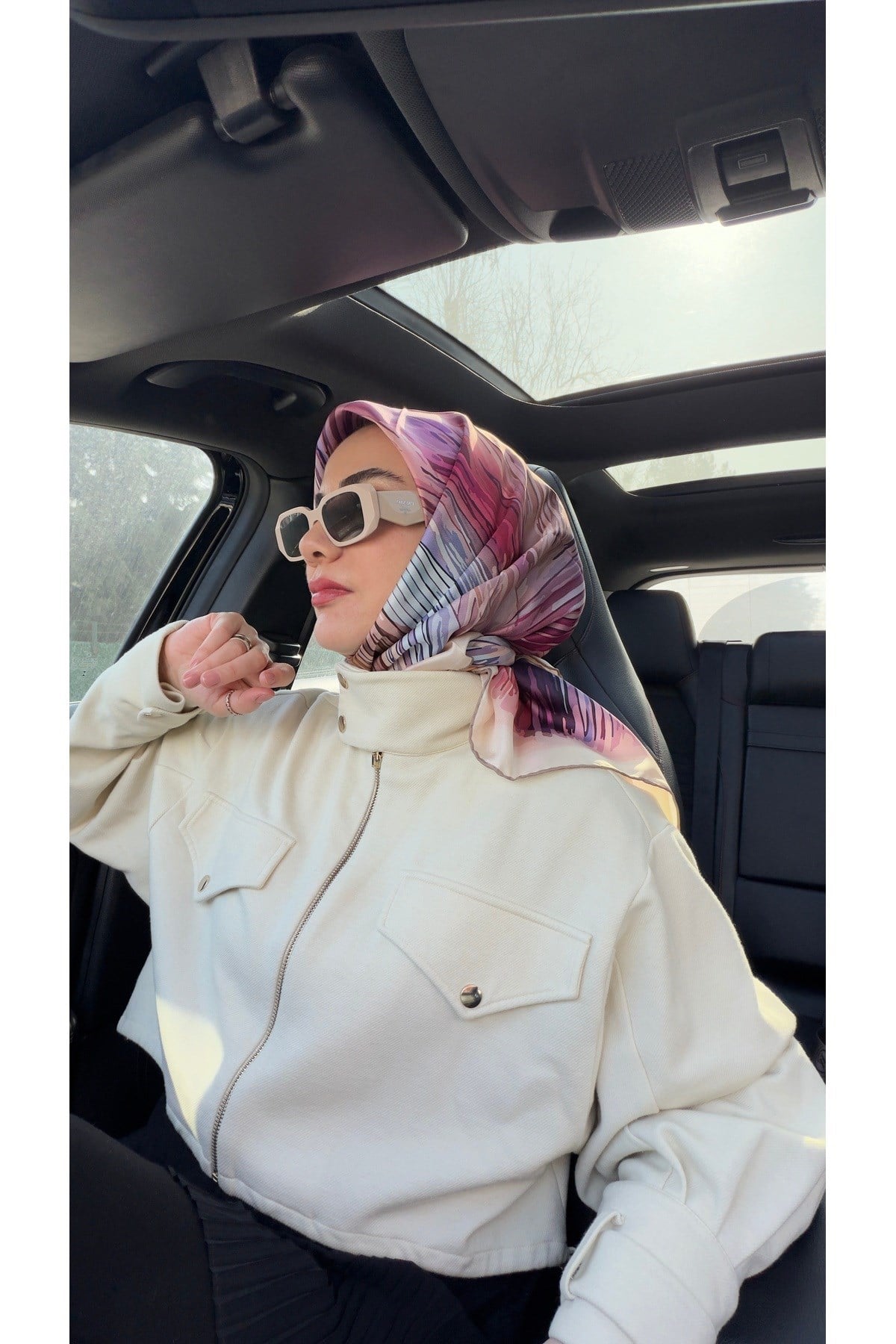 Yeni Sezon Twill İpek Eşarp 2519-01