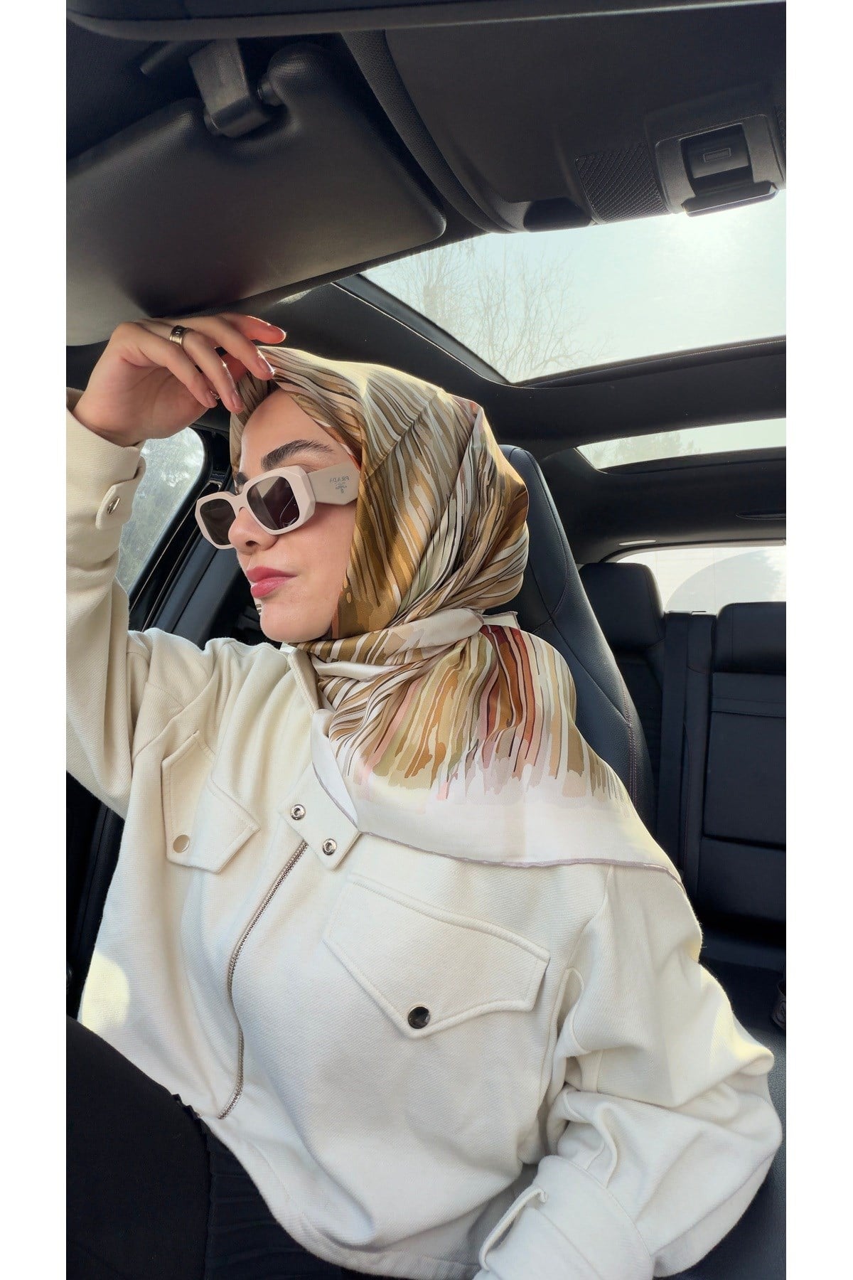 Yeni Sezon Twill İpek Eşarp 2519-03