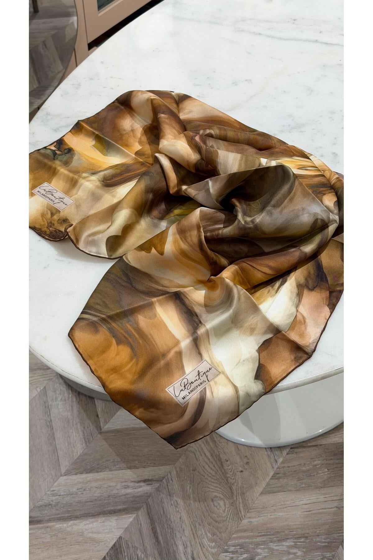 Yeni Sezon Twill İpek Eşarp 2535-08