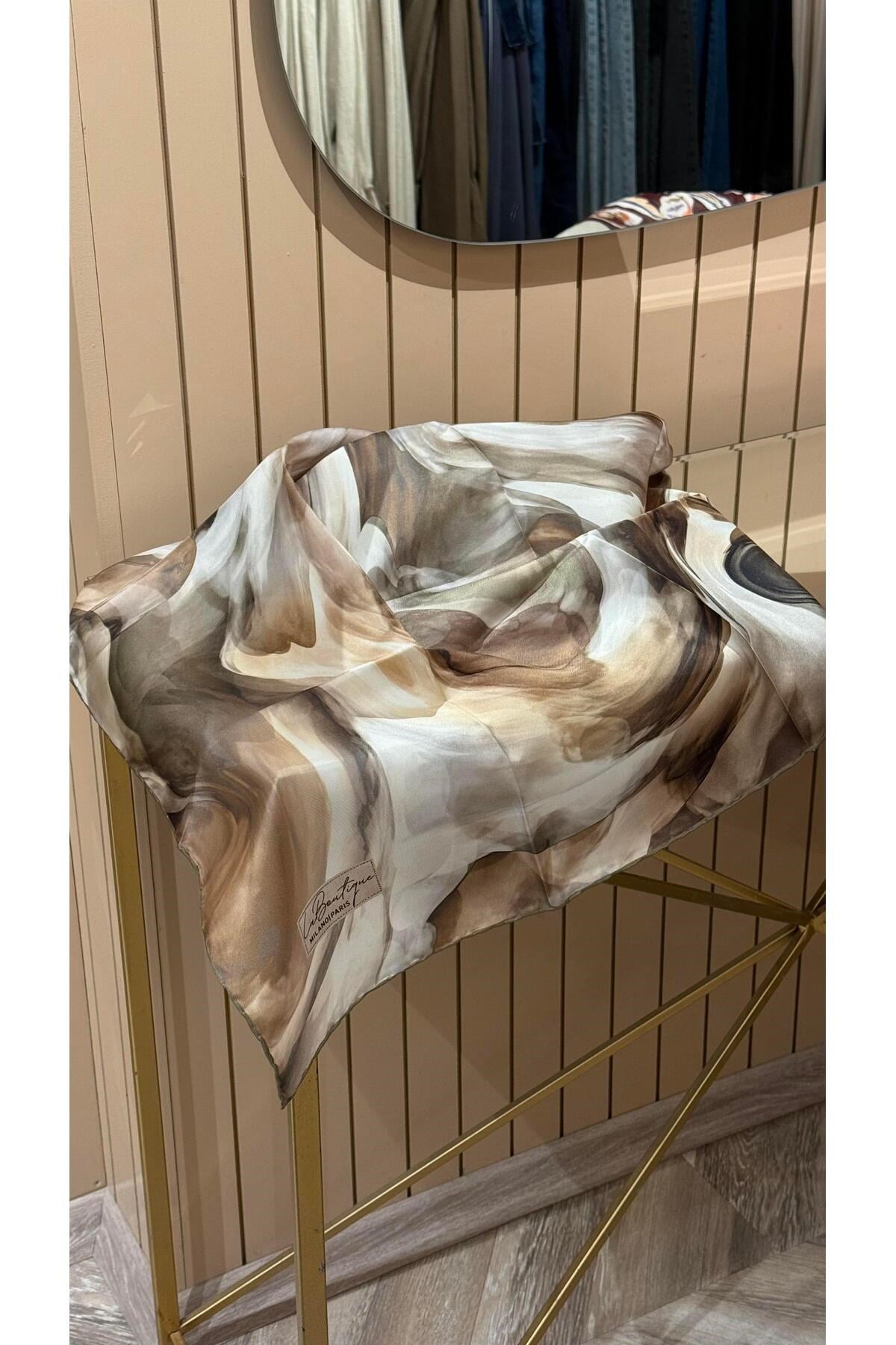Yeni Sezon Twill İpek Eşarp 2535-09