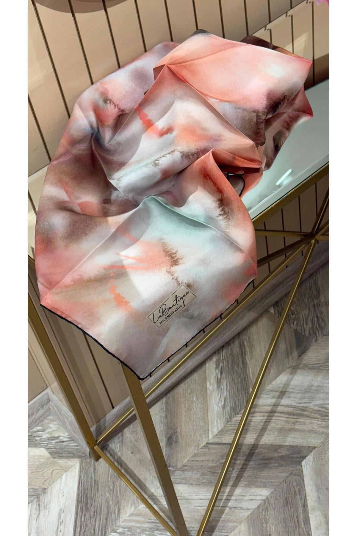Yeni Sezon Twill İpek Eşarp 2547-02