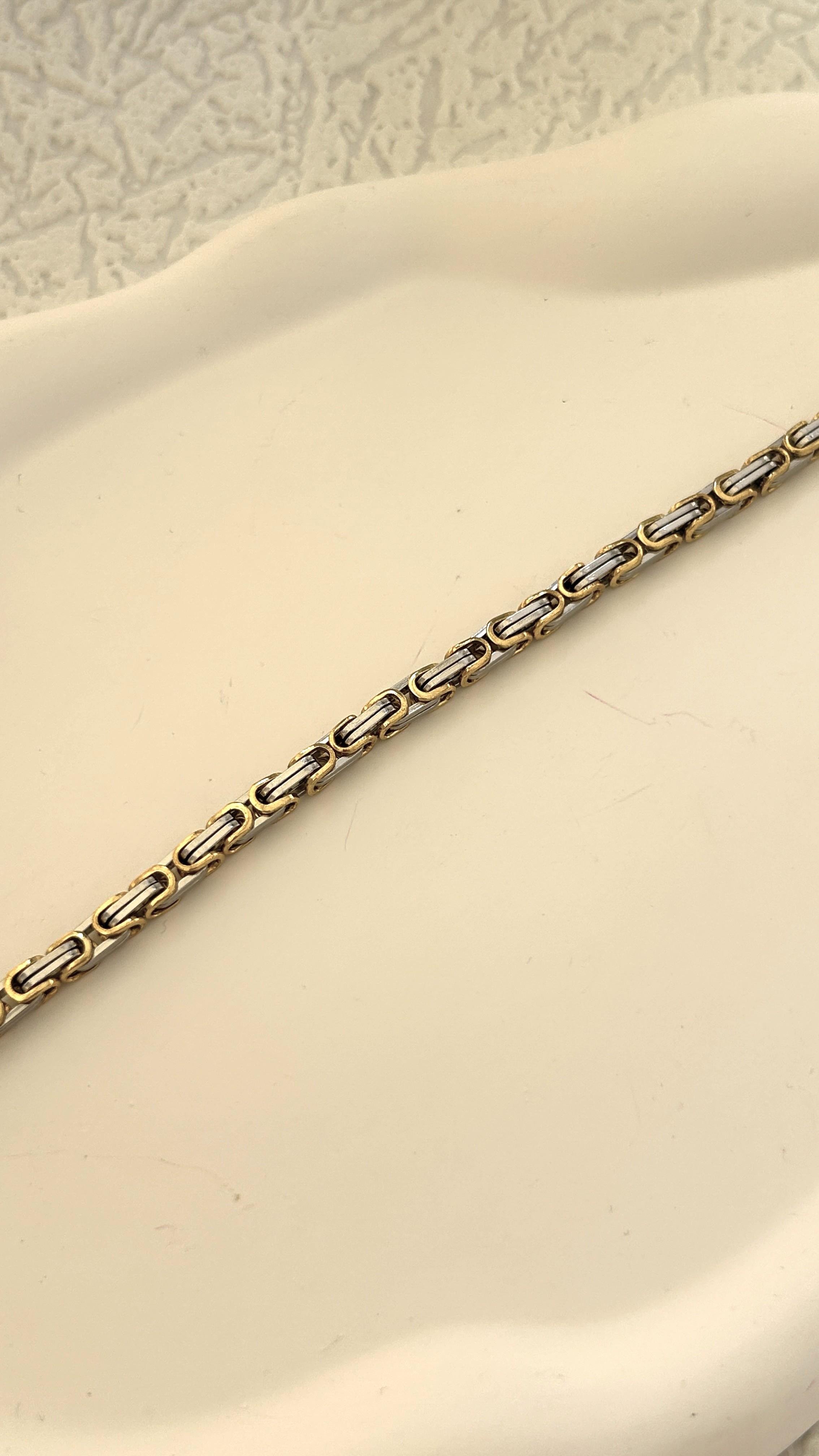 Kral Rose Gümüş Çelik Bileklik