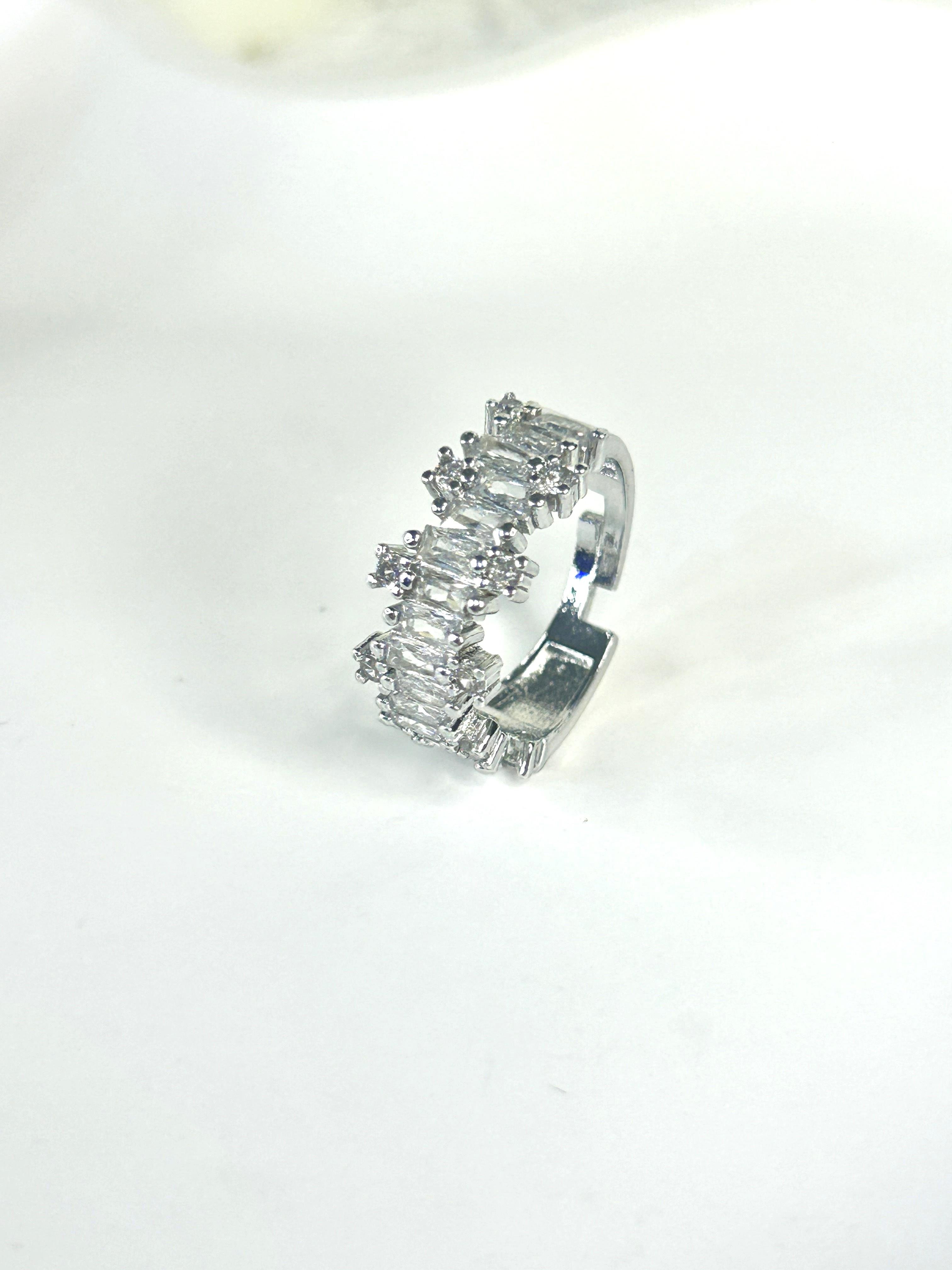 Premium Zirkon Taşlı Silver Yüzük