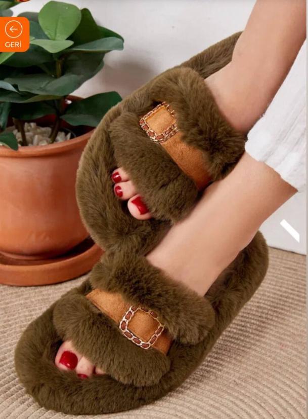 SÜET BANTLI PELUŞ TERLİK HAKİ