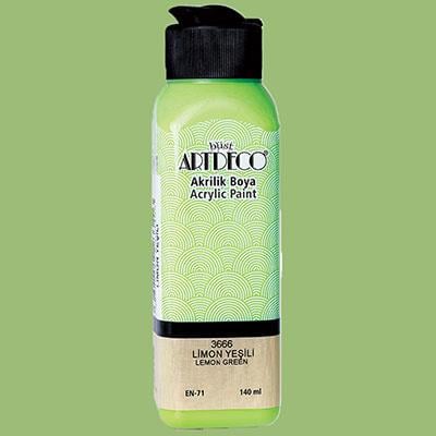  Artdeco Akrilik Boya 140Ml Limon Yeşili 3666