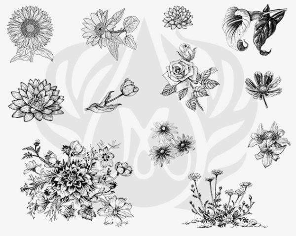 DESIGNER SILKSCREEN FLOWERS 2 DSS-0138