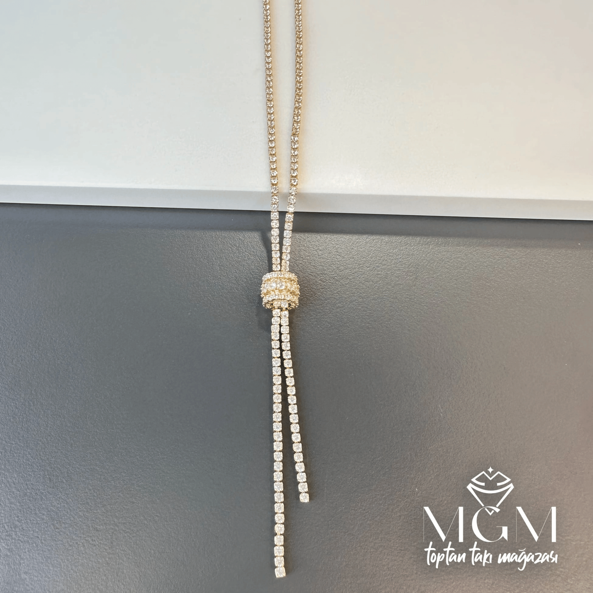 2 Mm Zirkon Taşlı Pirinç Kolyeler 48+5 Cm Uzatma Payı - Kl0086