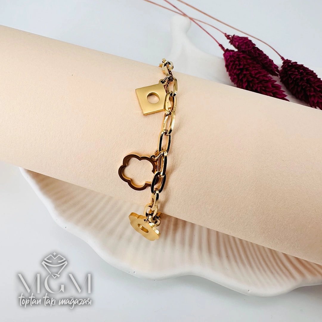 Çelik Bileklikler 17+5 Cm Uzatma Payı - Kbl0146