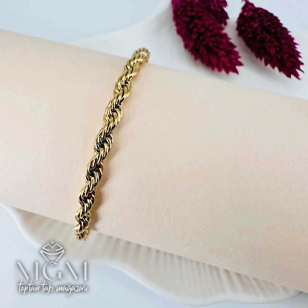 Çelik Burgu Bileklik 3 Mm - Kbl0118