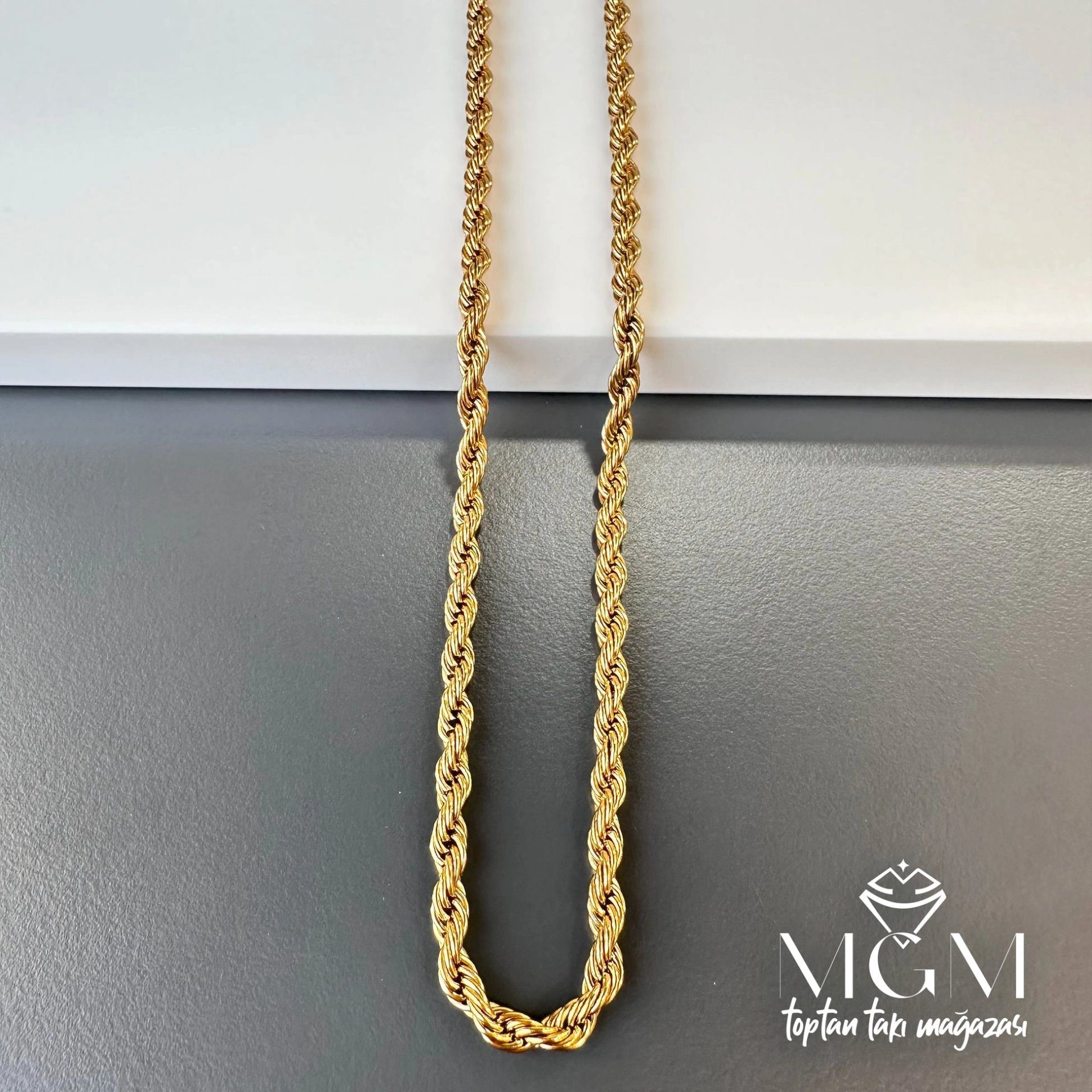Çelik Burgu Halat Zincir 4mm - Kl0068