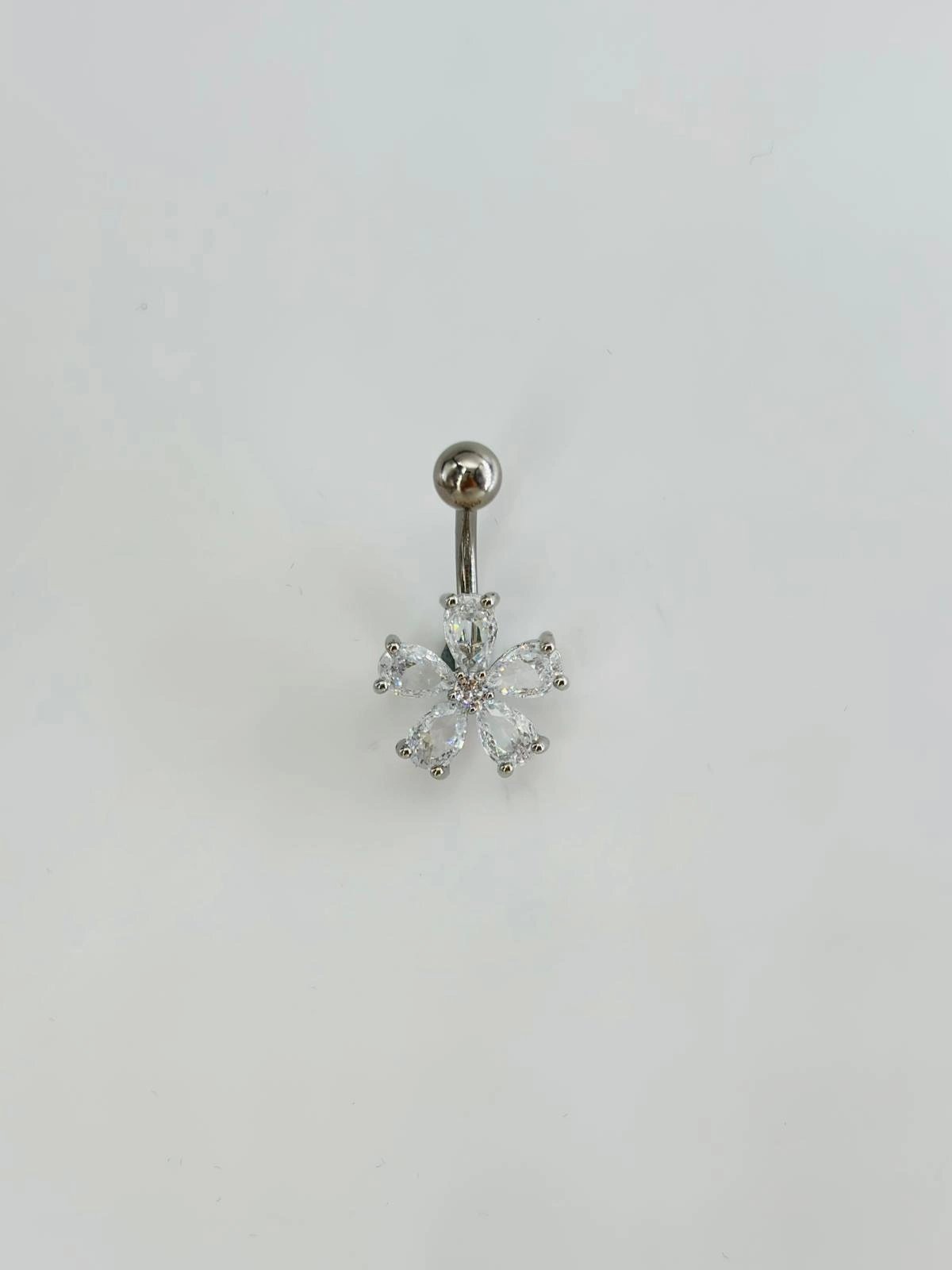 Çiçek Detaylı Göbek Piercing - Pg0133
