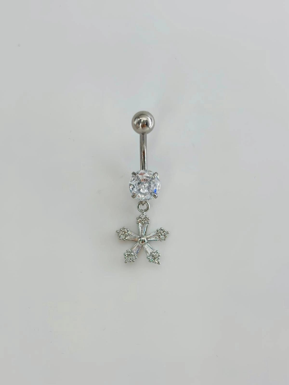 Çiçek Detaylı Göbek Piercing - Pg0134