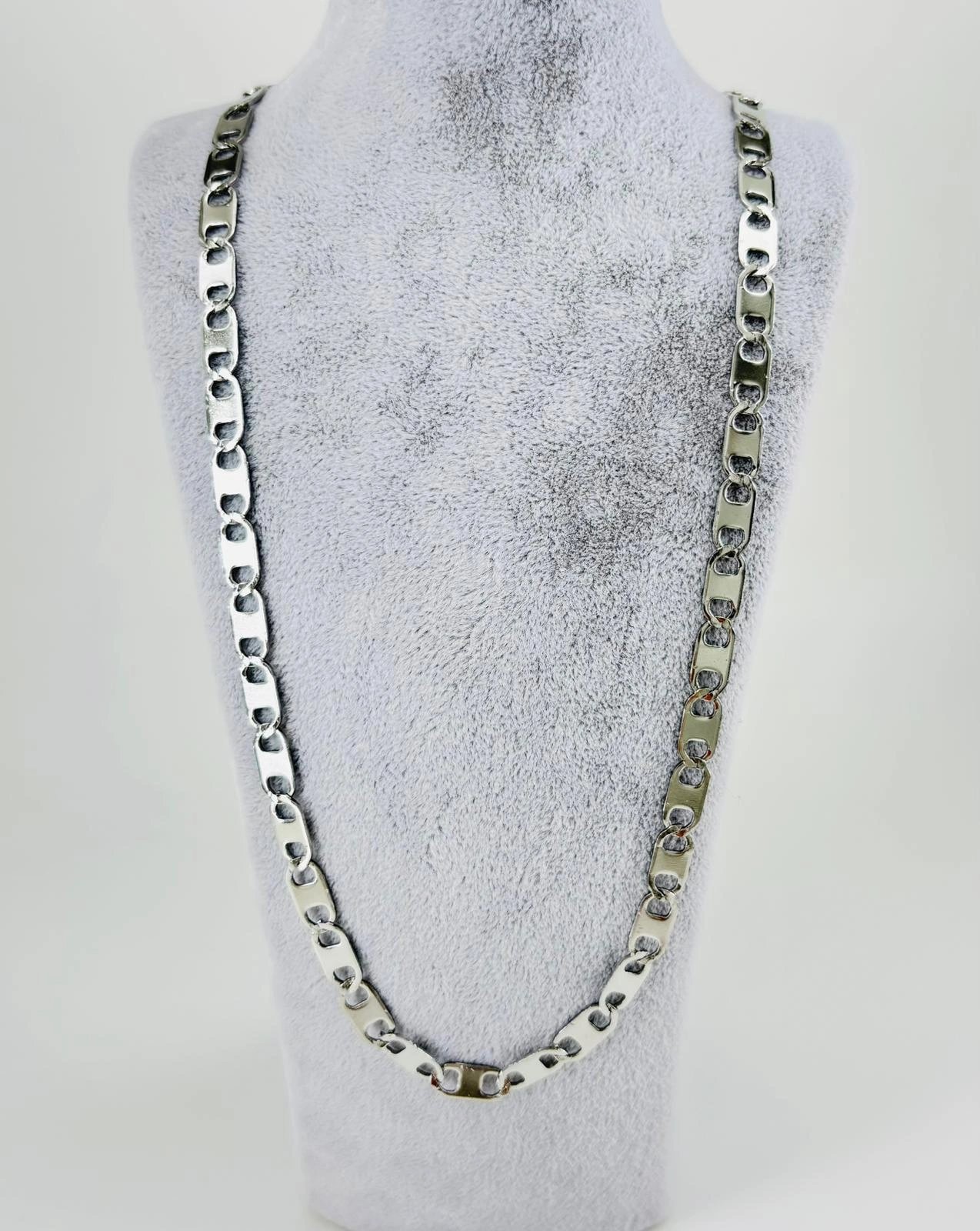 Rodyum Çelik Erkek Kolye 60 Cm - Ekl0017