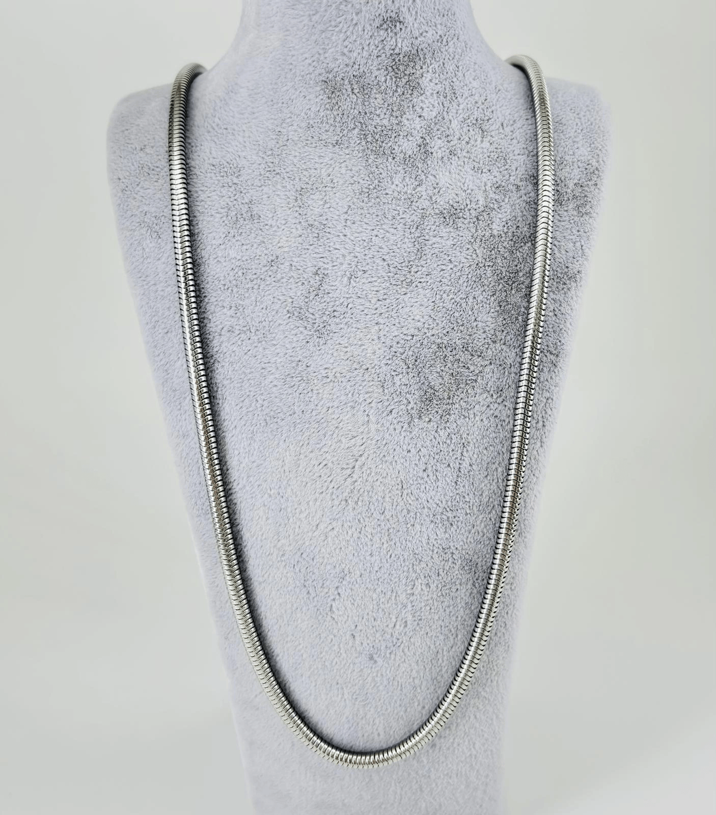 Rodyum Çelik Erkek Kolye 60 Cm - Ekl0020
