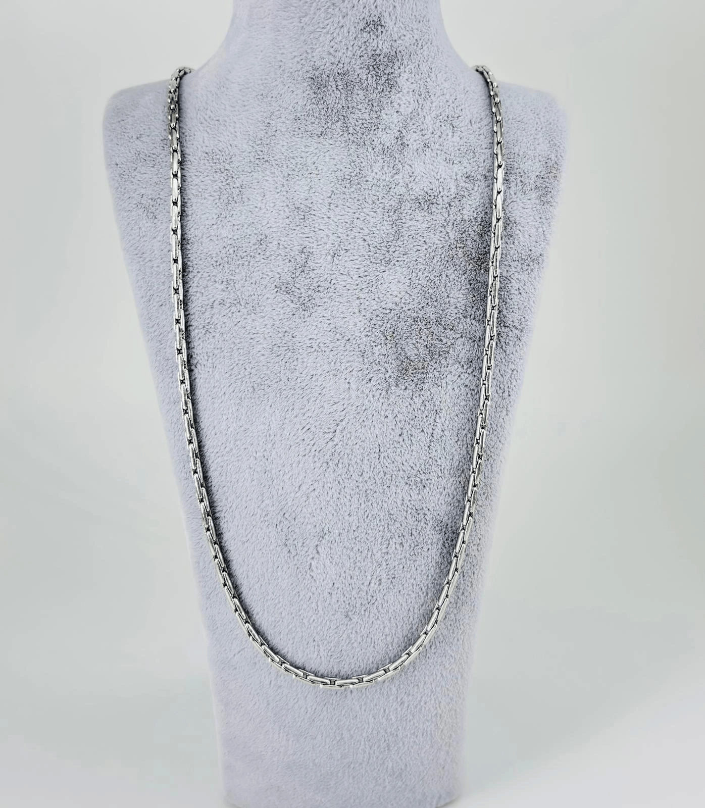 Rodyum Çelik Erkek Kolye 60 Cm - Ekl0021