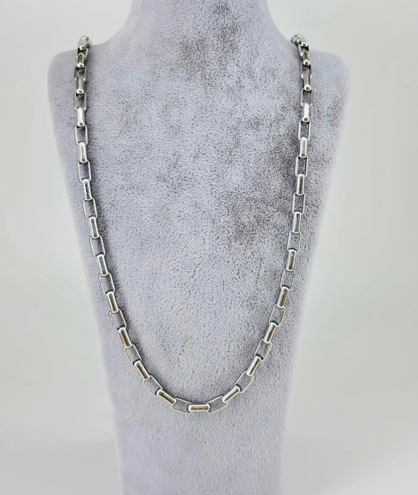 Rodyum Çelik Erkek Kolye 60 Cm - Ekl0035