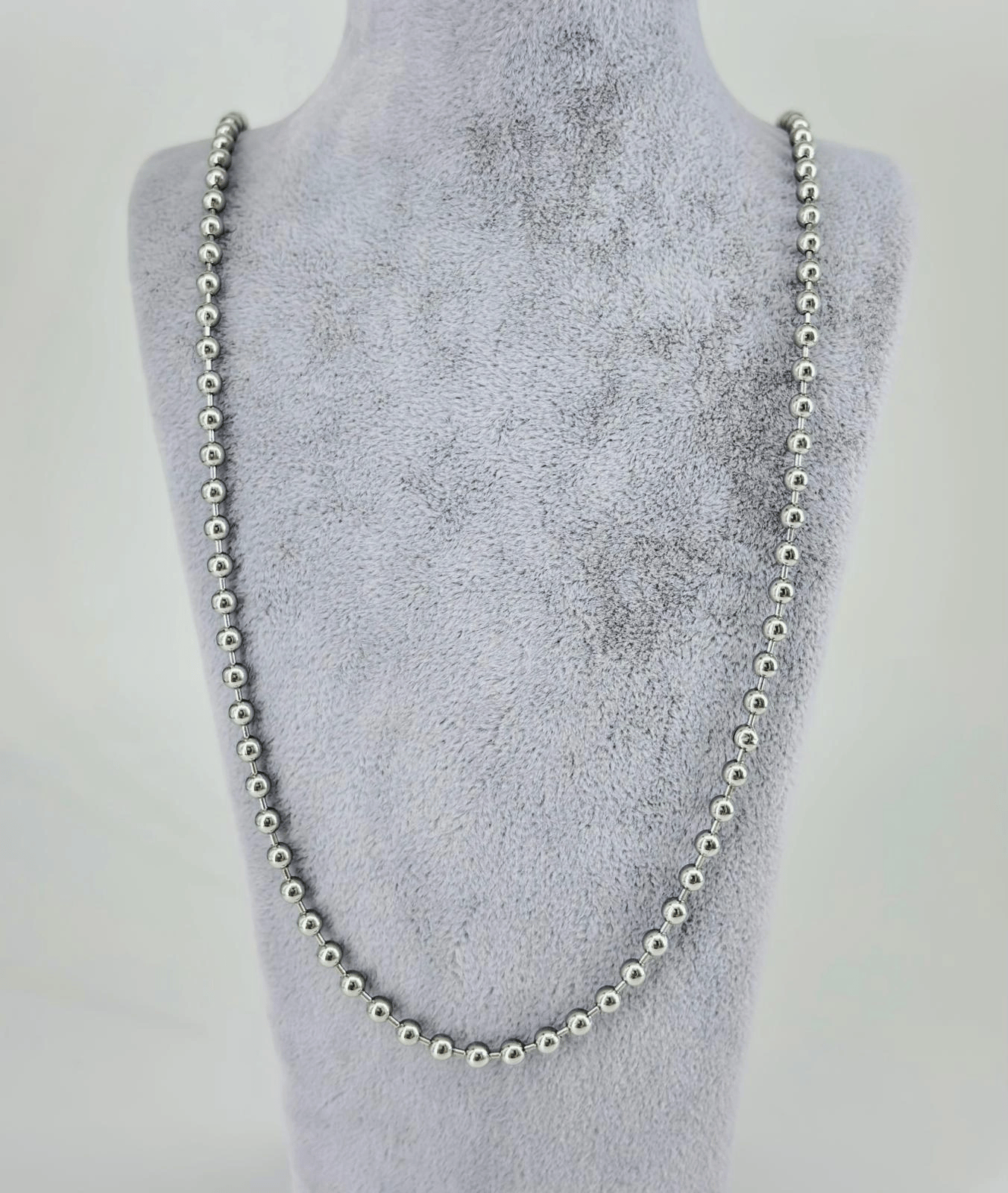 Rodyum Çelik Erkek Kolye 60 Cm - Ekl0054