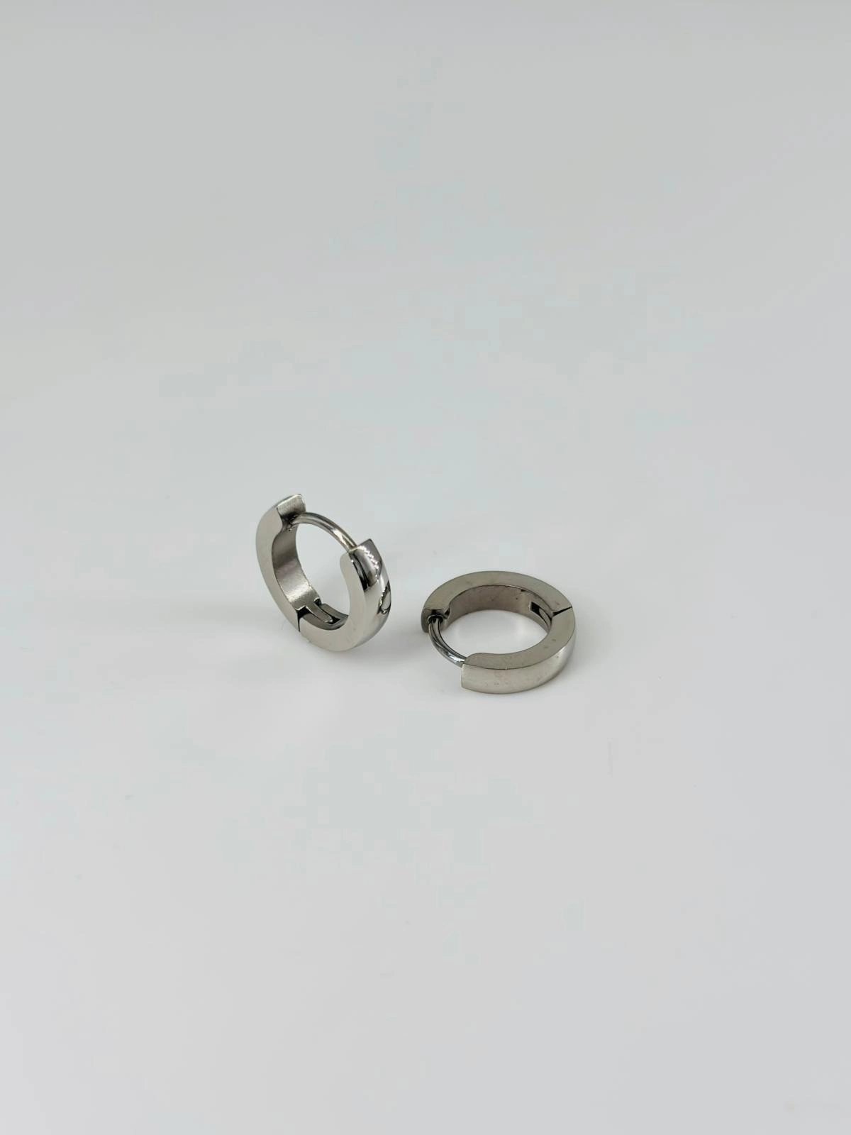 Rodyum   Çelik Erkek Küpe Çap (9 Mm) Kalınlık (3 Mm) - Ekp0040