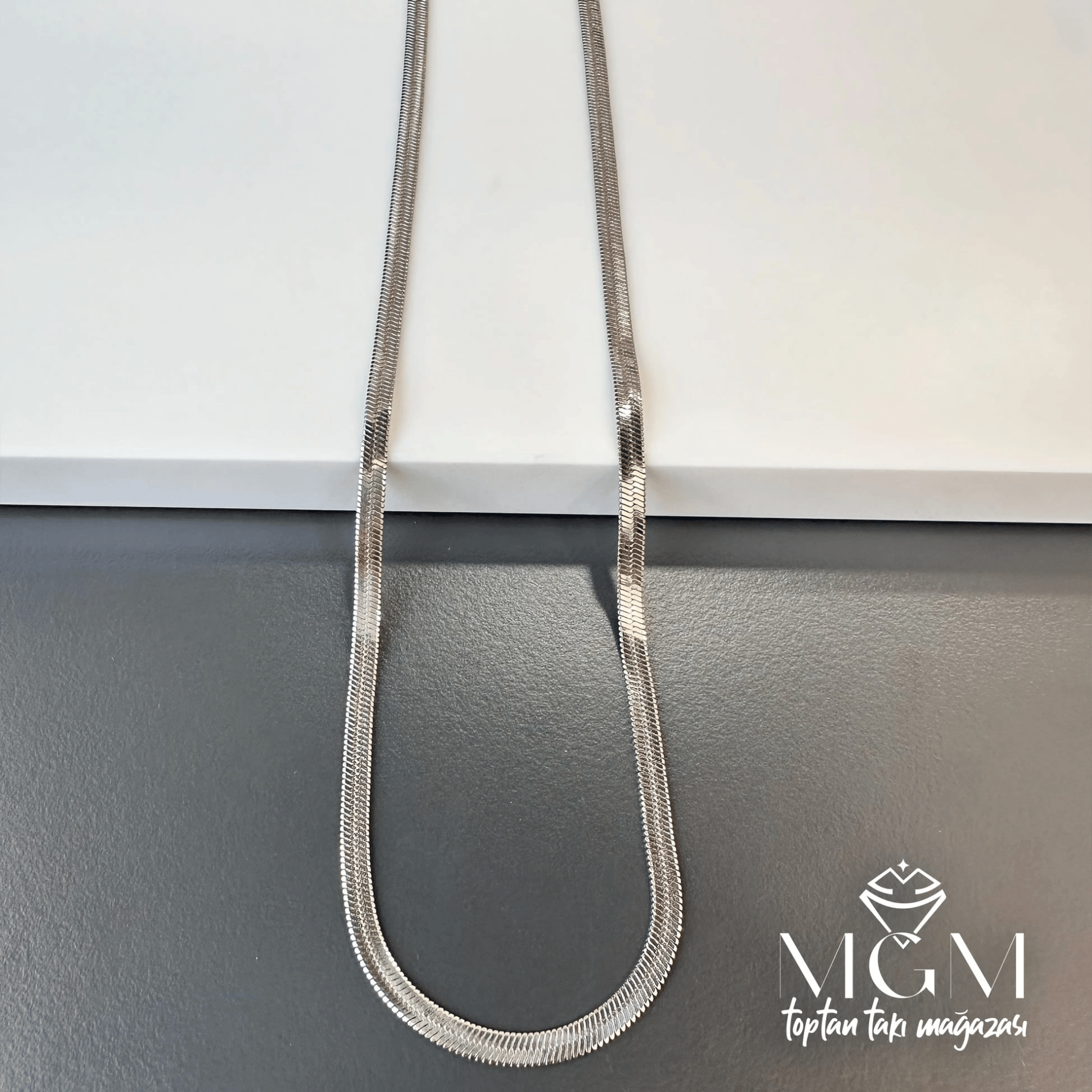 Rodyum Çelik Kolyeler 40 + 5 Cm Uzatma Payı - Kl0074