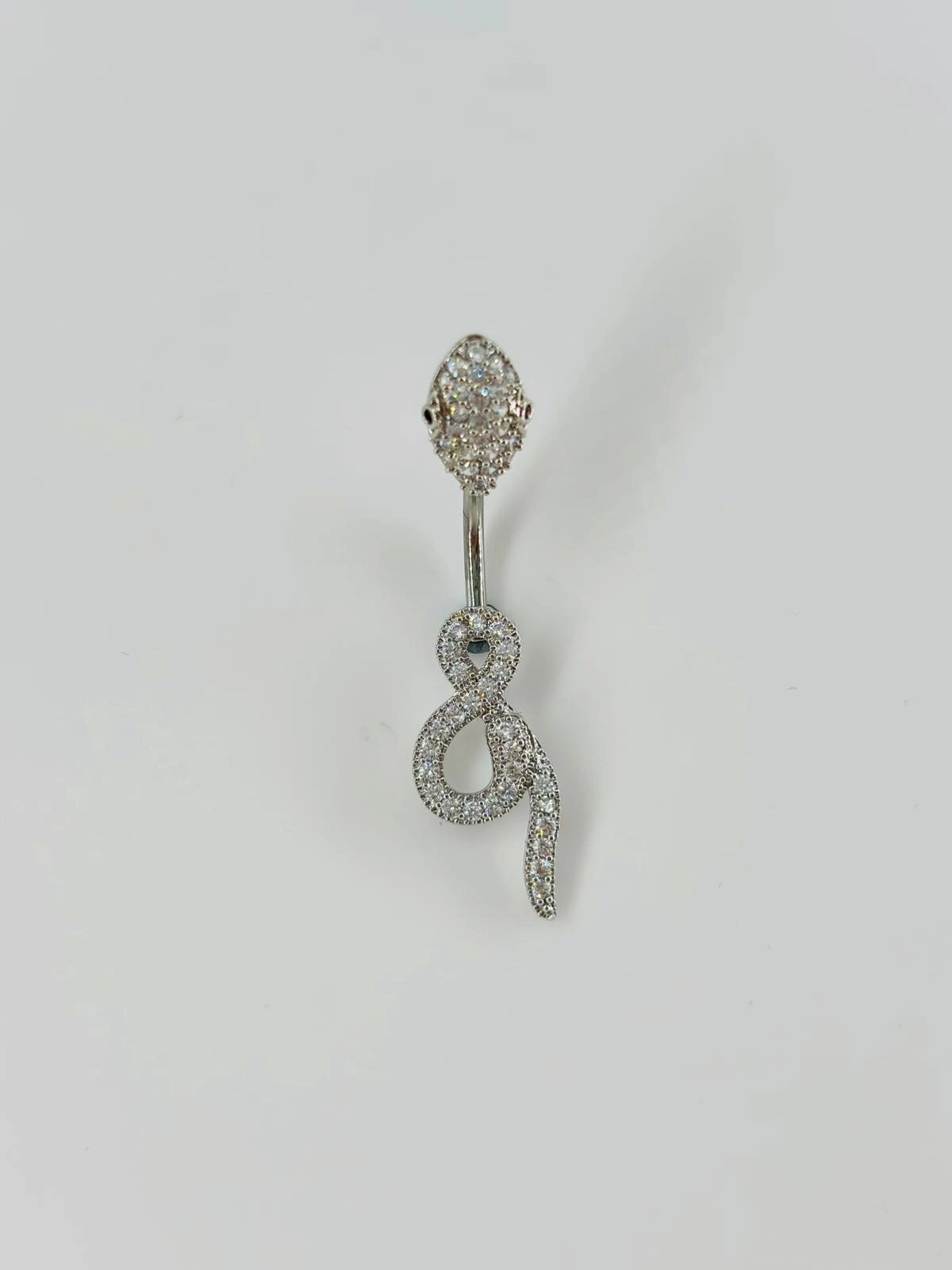 Yılan Detaylı Göbek Piercing - Pg0056
